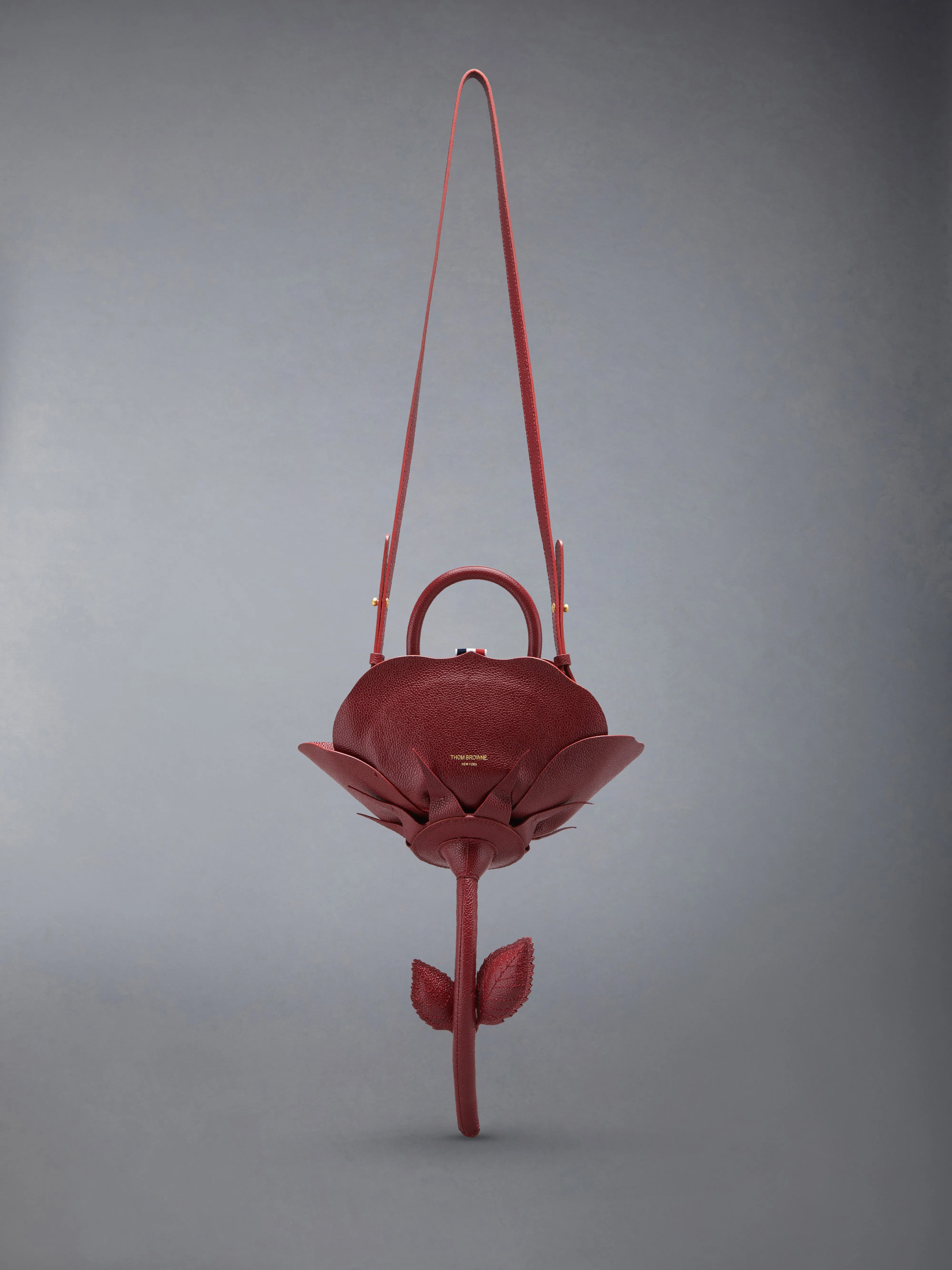 PEBBLE GRAIN ROSE SMALL CROSSBODY BAG sold by Thom Browne product image thumbnail 3