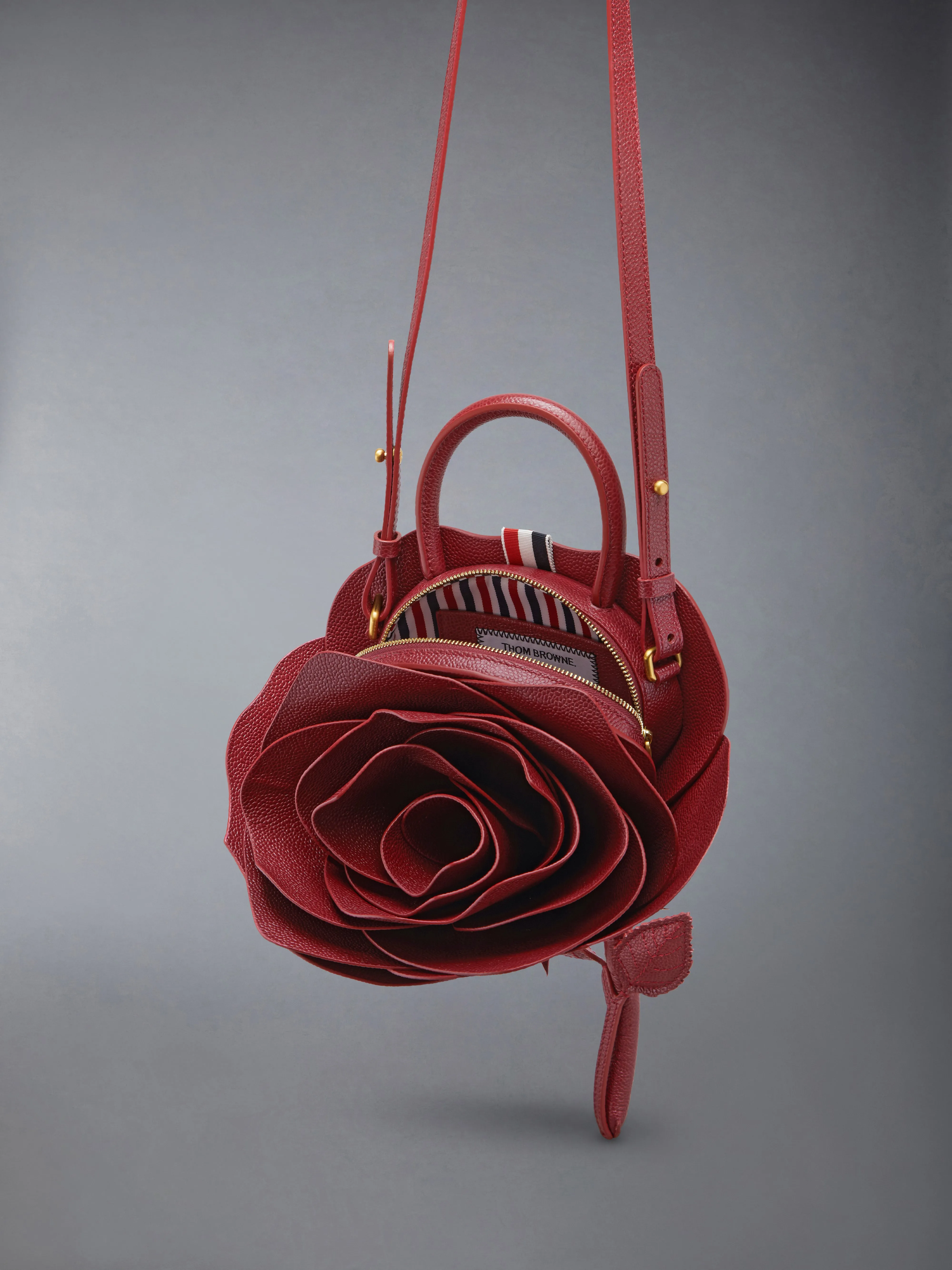 PEBBLE GRAIN ROSE SMALL CROSSBODY BAG sold by Thom Browne product image thumbnail 5