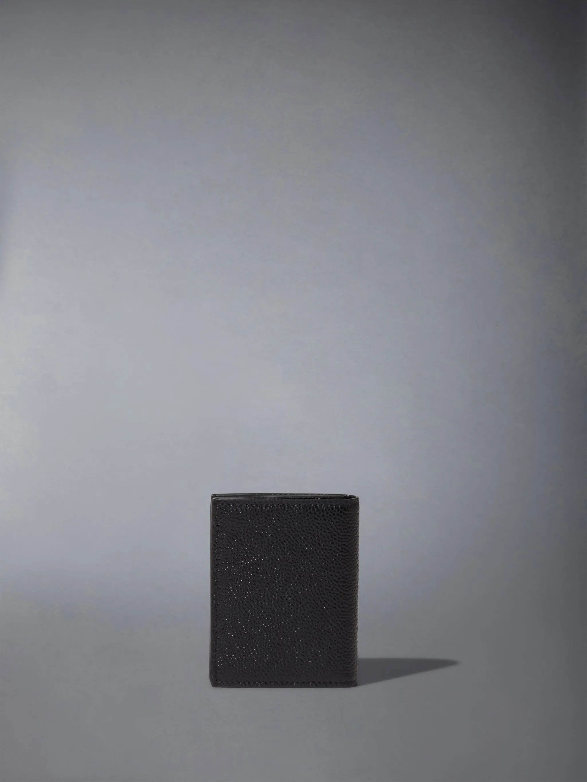 PEBBLE GRAIN DOUBLE CARD HOLDER sold by Thom Browne