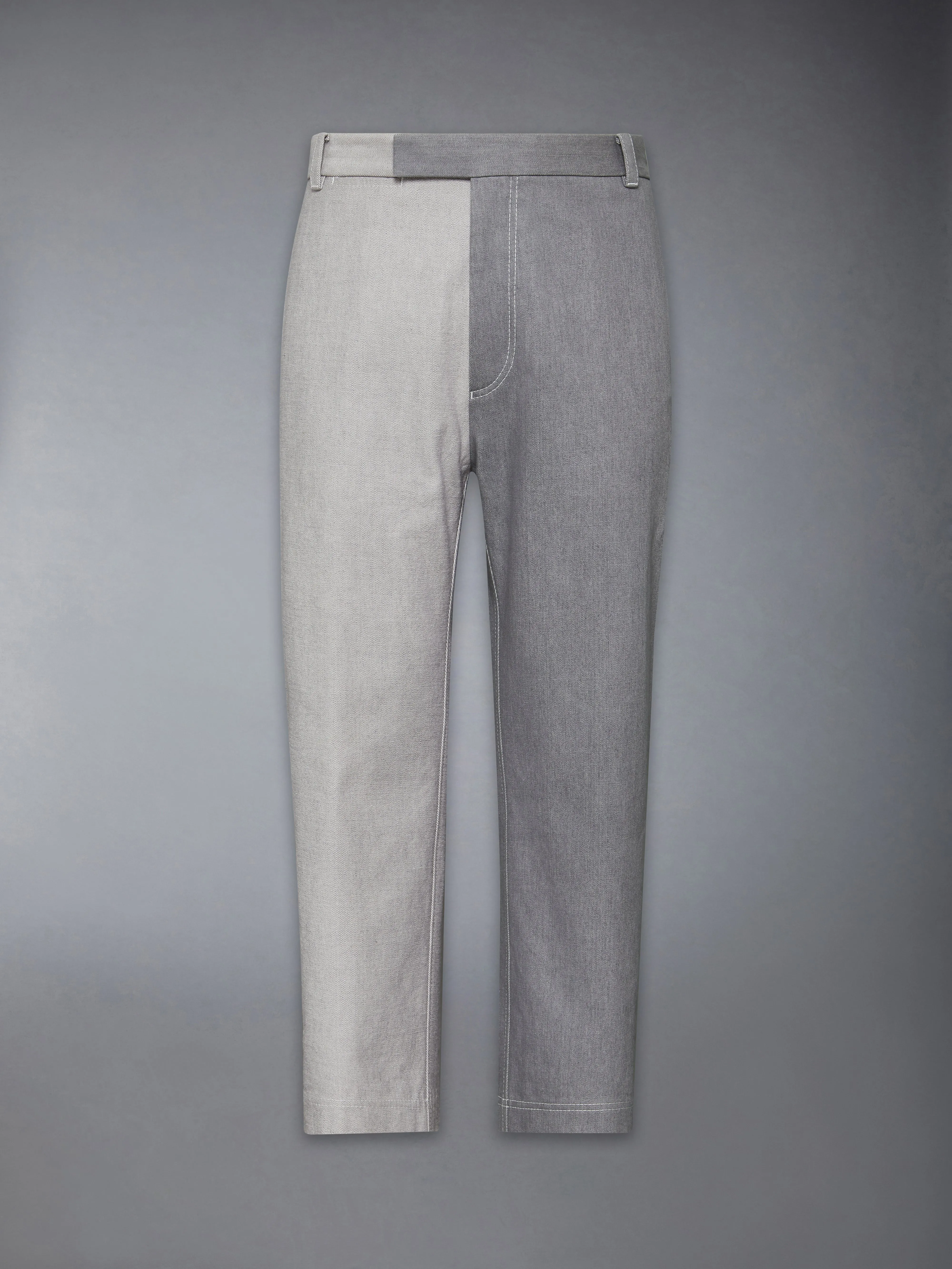 WASHED DENIM CONTRAST TROUSER sold by Thom Browne product image thumbnail 5