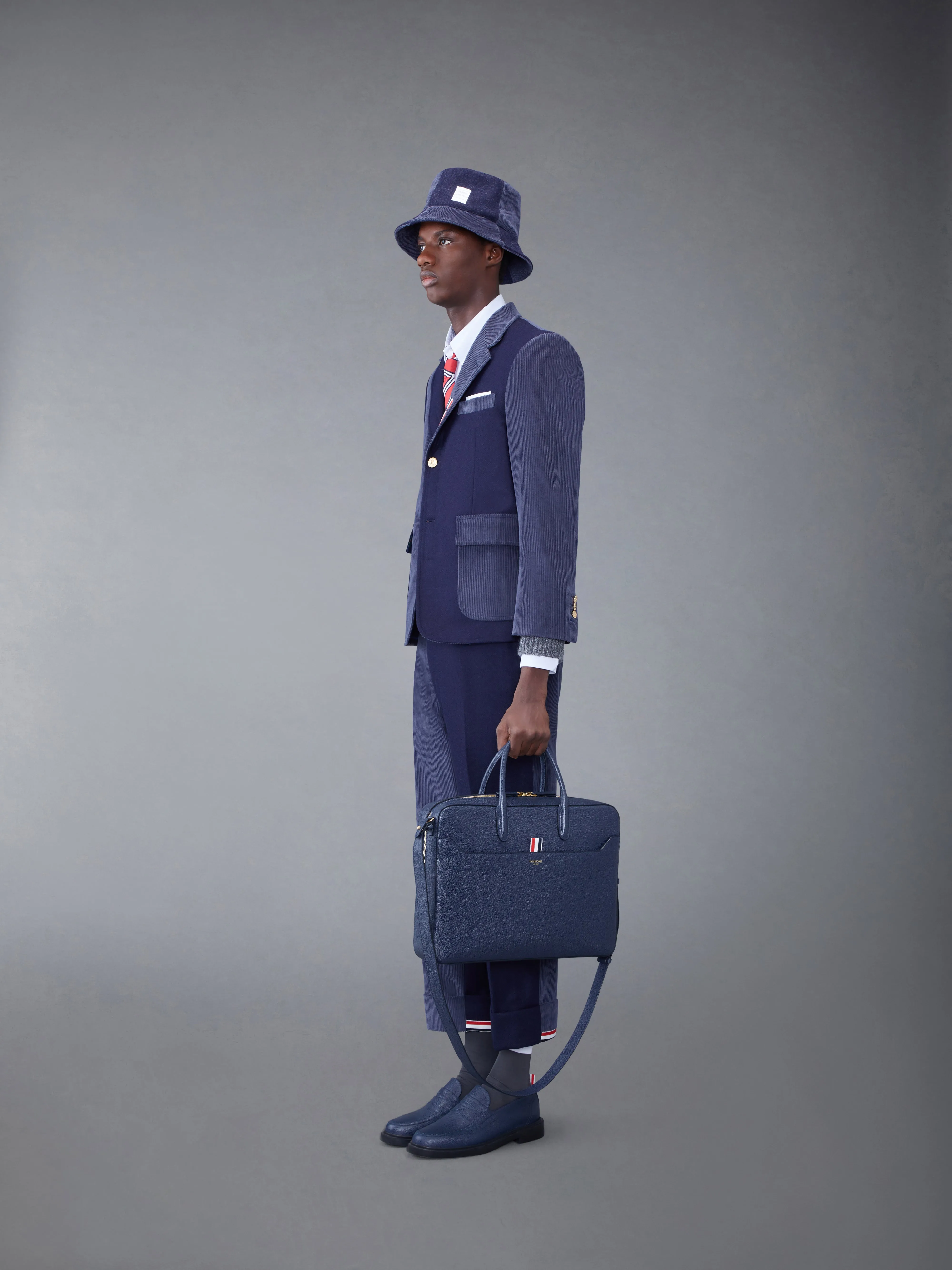 PEBBLE GRAIN LEATHER BUSINESS BAG sold by Thom Browne product image thumbnail 4