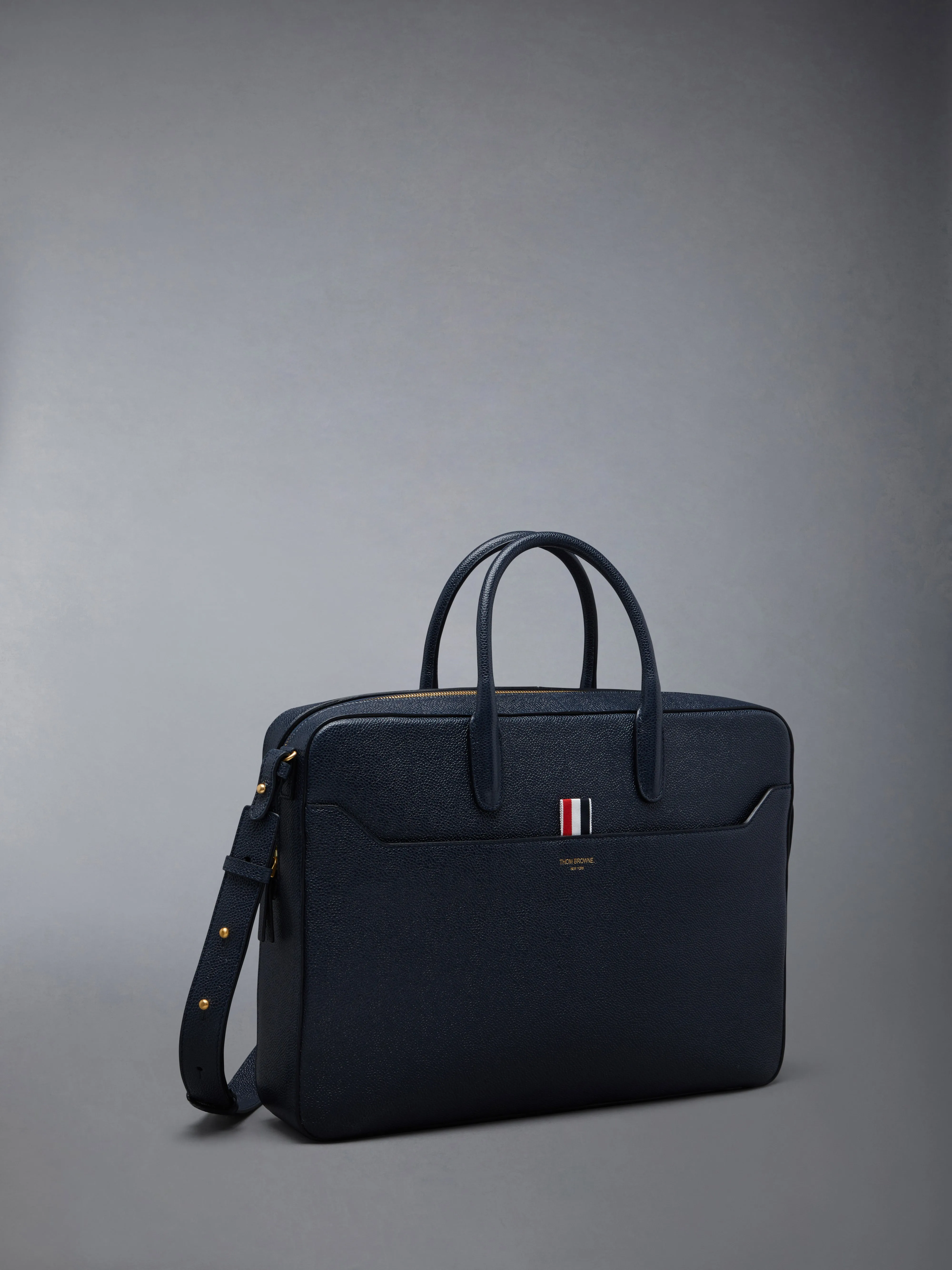 PEBBLE GRAIN LEATHER BUSINESS BAG sold by Thom Browne product image thumbnail 2