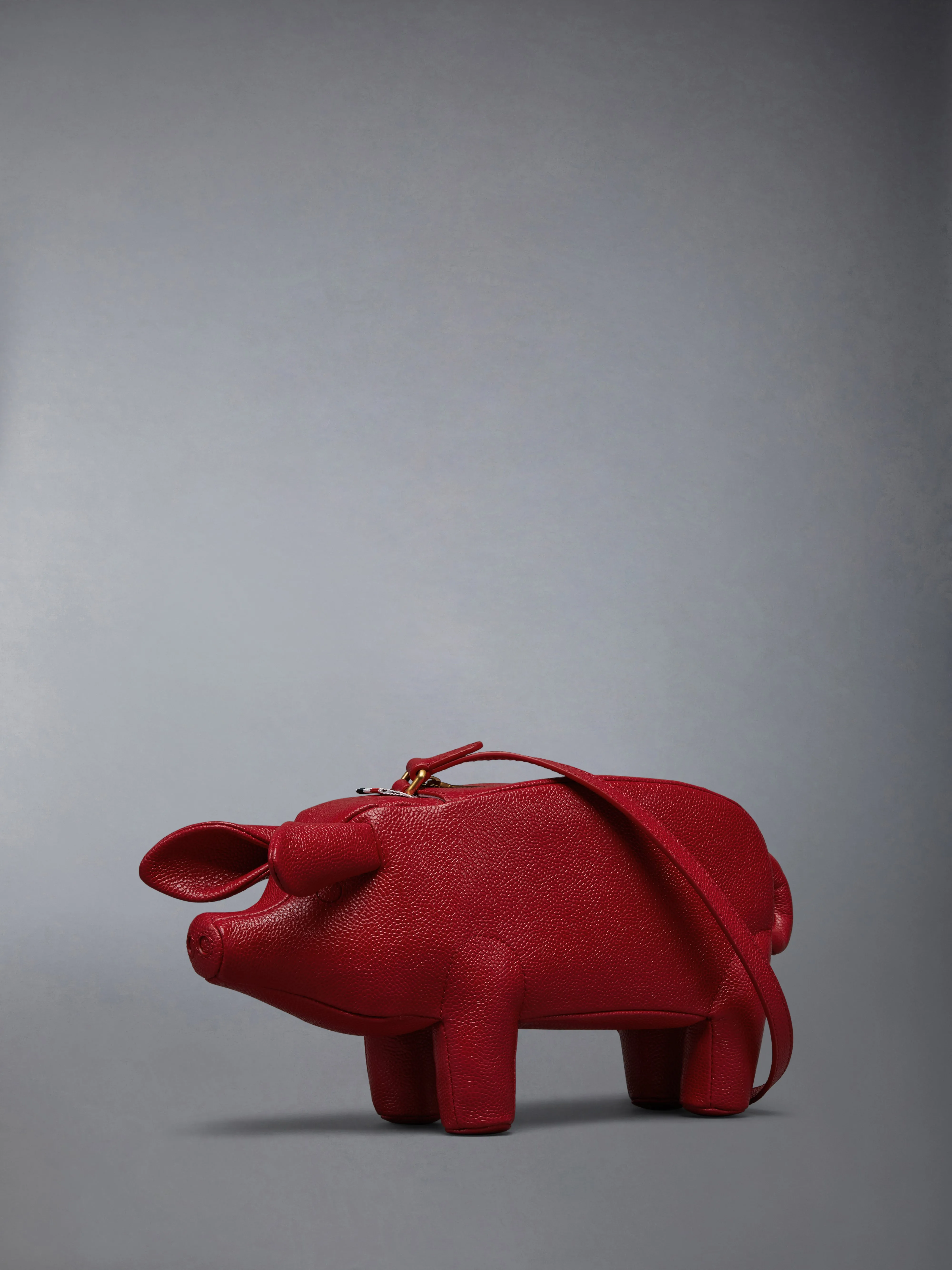 PEBBLE GRAIN PIG BAGUETTE BAG sold by Thom Browne product image thumbnail 2