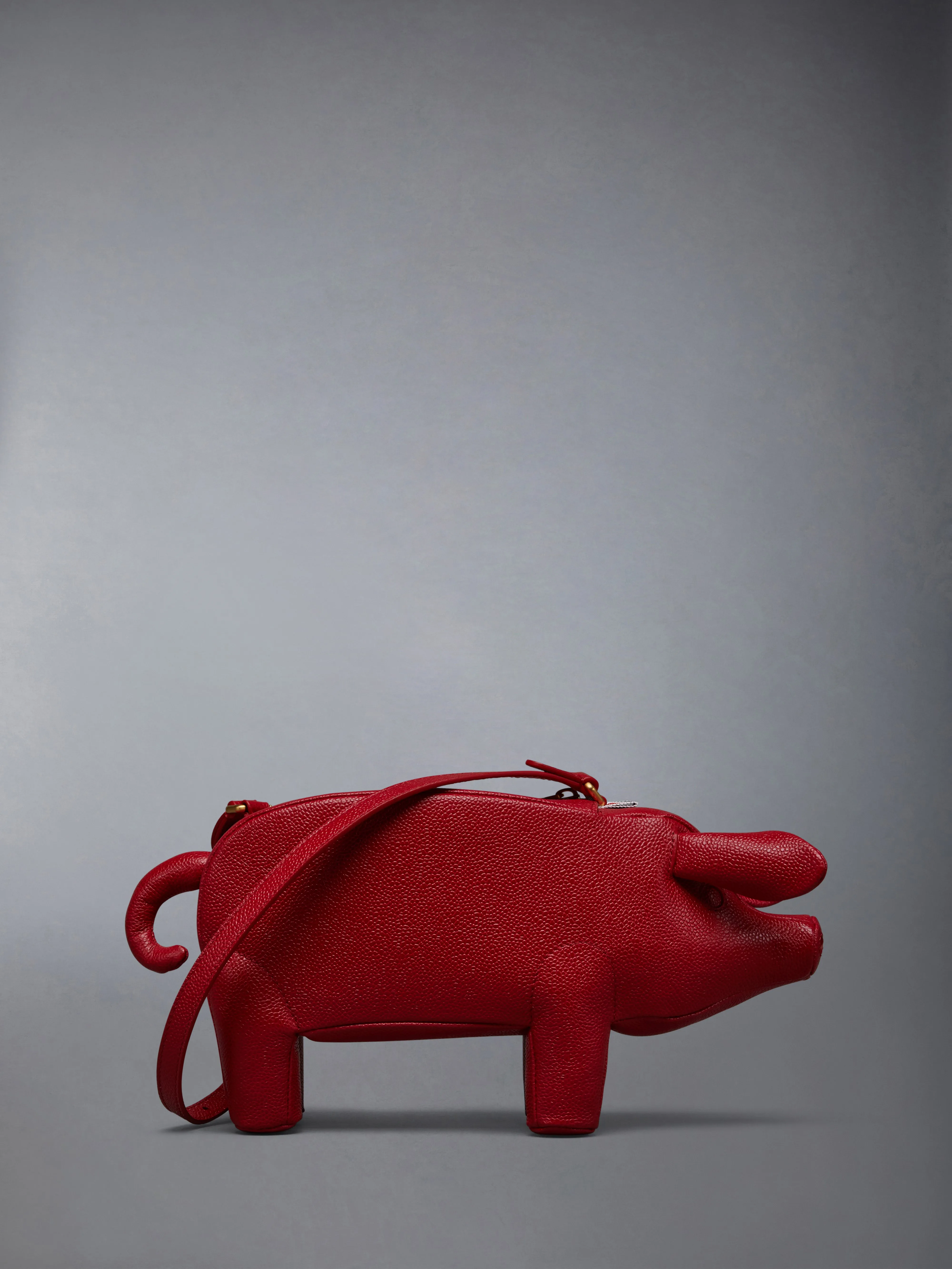 PEBBLE GRAIN PIG BAGUETTE BAG sold by Thom Browne product image thumbnail 3