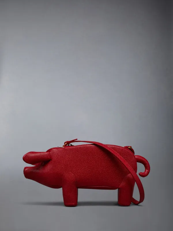 PEBBLE GRAIN PIG BAGUETTE BAG made by Thom Browne