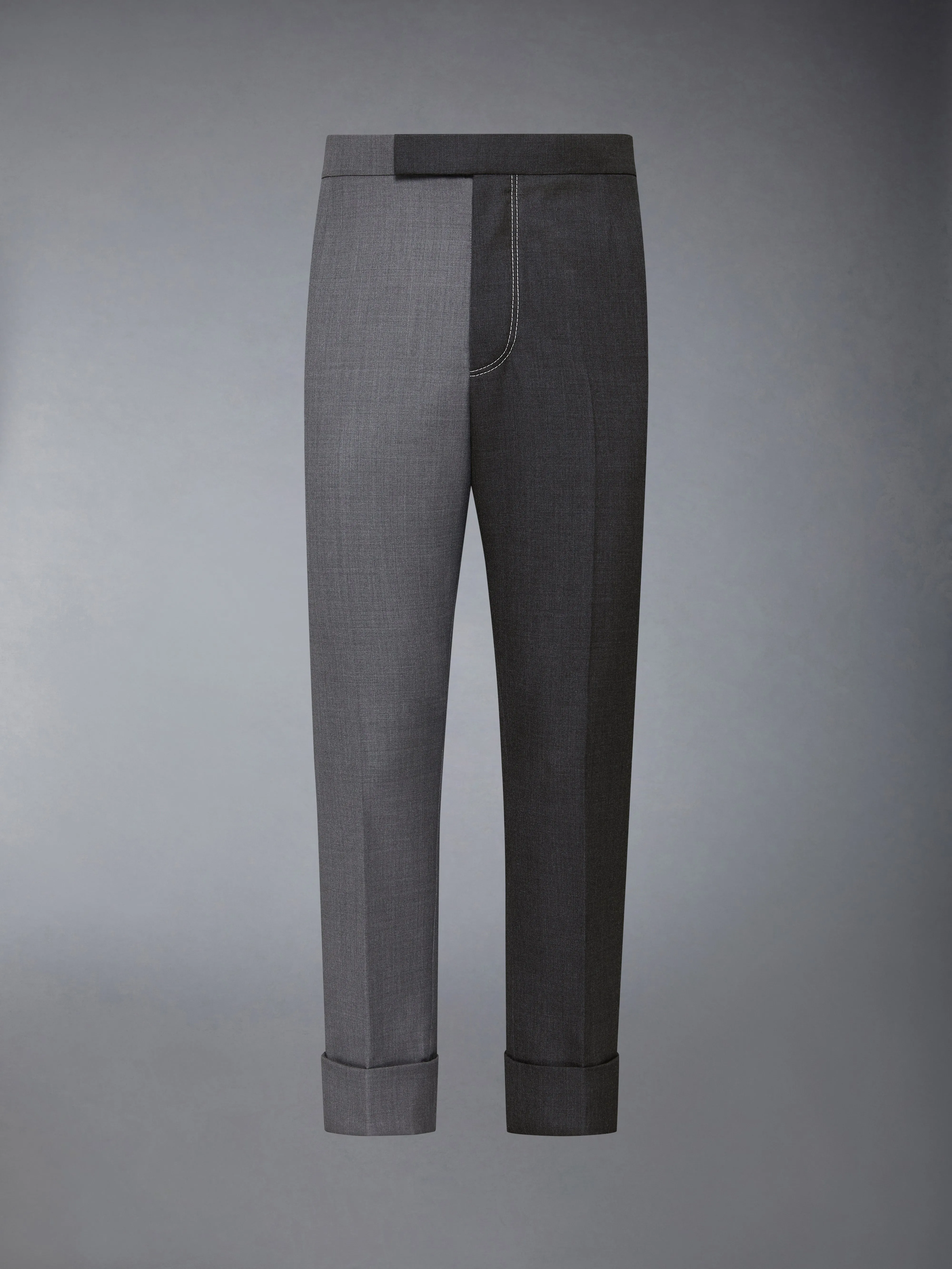 FUNMIX TWILL CONTRAST TOPSTITCHING CLASSIC BACK STRAP TROUSERS sold by Thom Browne product image thumbnail 5