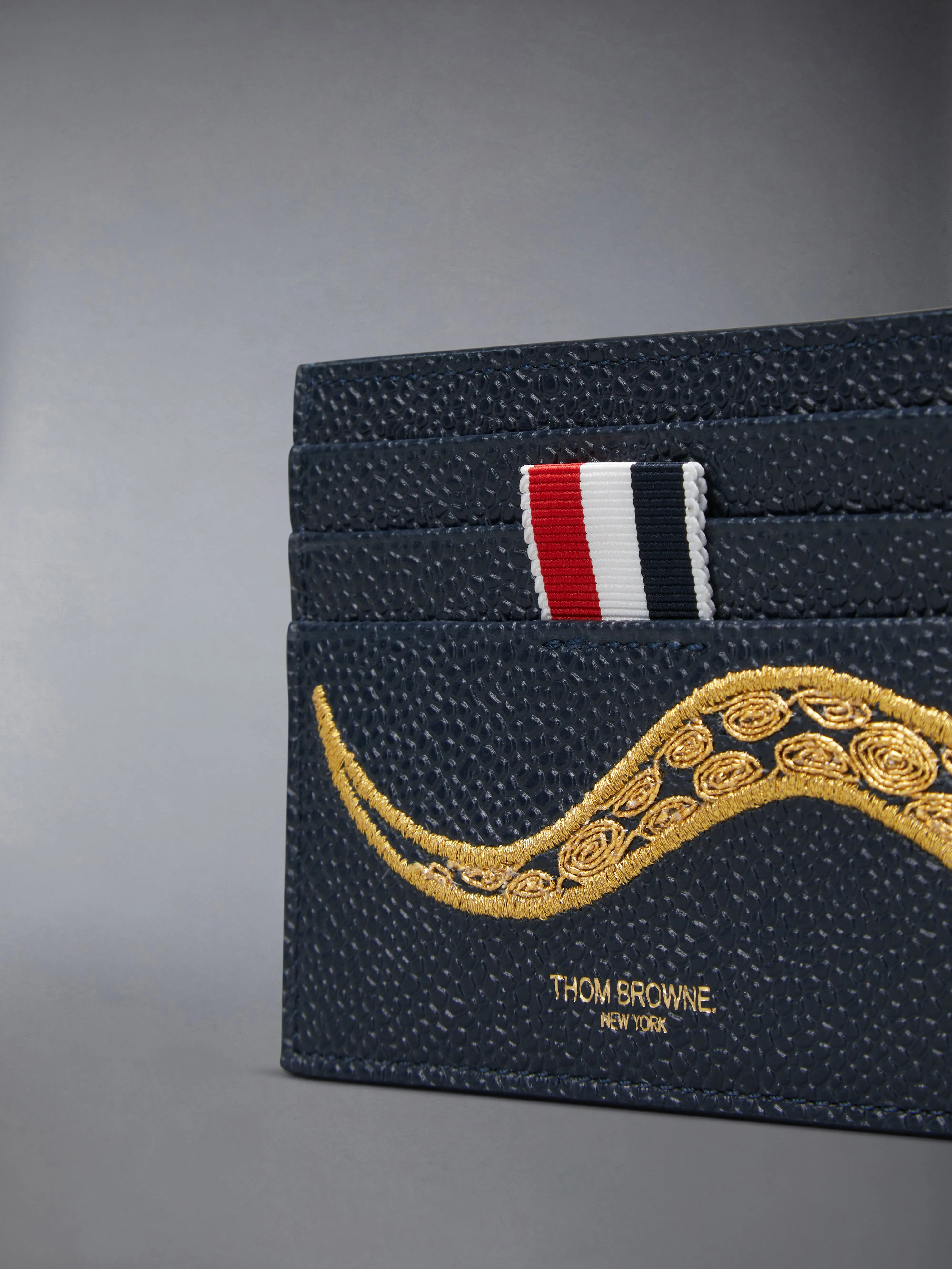 LUNAR NEW YEAR PEBBLE GRAIN SINGLE CARD HOLDER sold by Thom Browne product image thumbnail 4