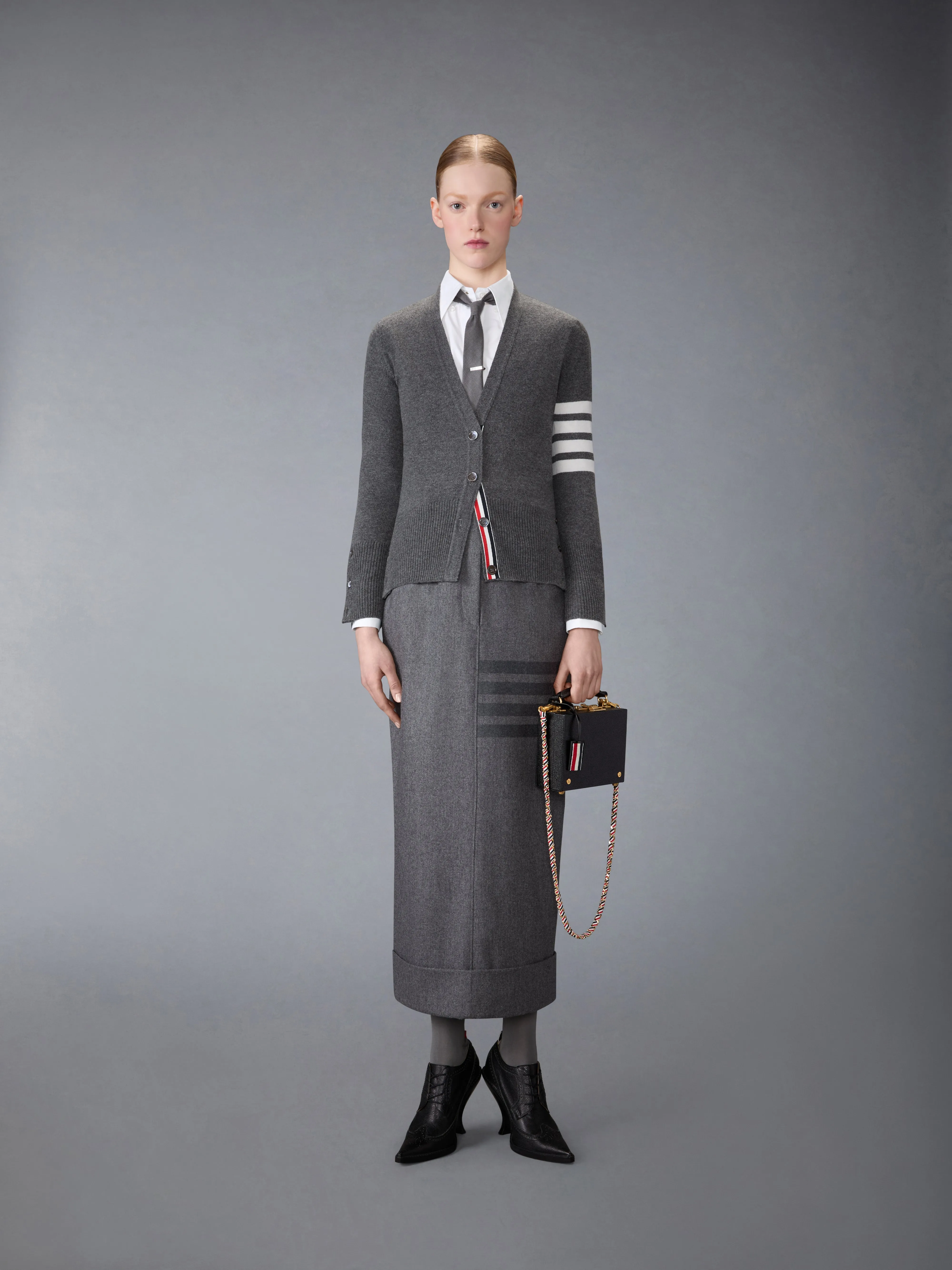 SOLID POPLIN FRENCH CUFF SHIRT sold by Thom Browne product image thumbnail 4