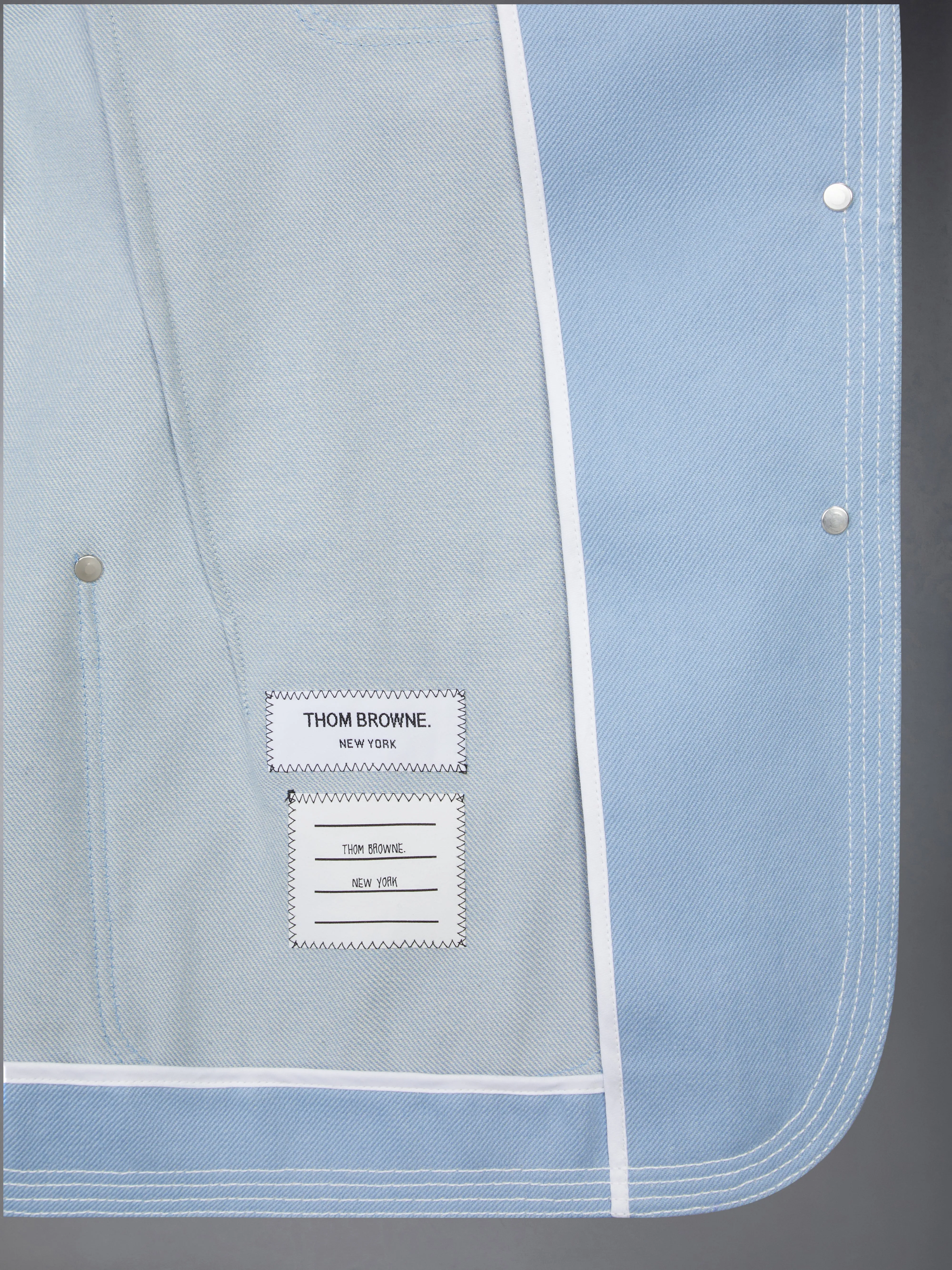 UNCONSTRUCTURED DENIM SACK SPORTCOAT sold by Thom Browne product image thumbnail 4