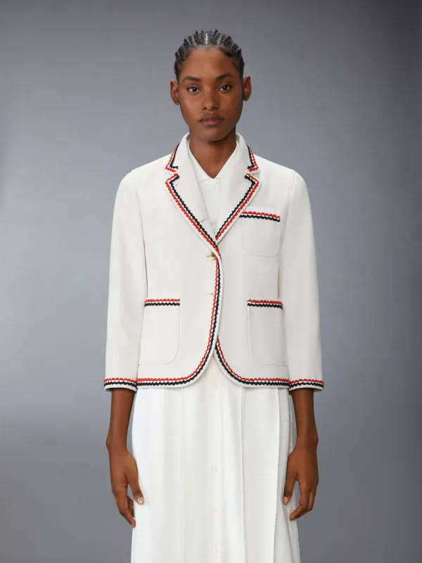 SELVEDGE DENIM CROPPED SACK SPORTCOAT sold by Thom Browne