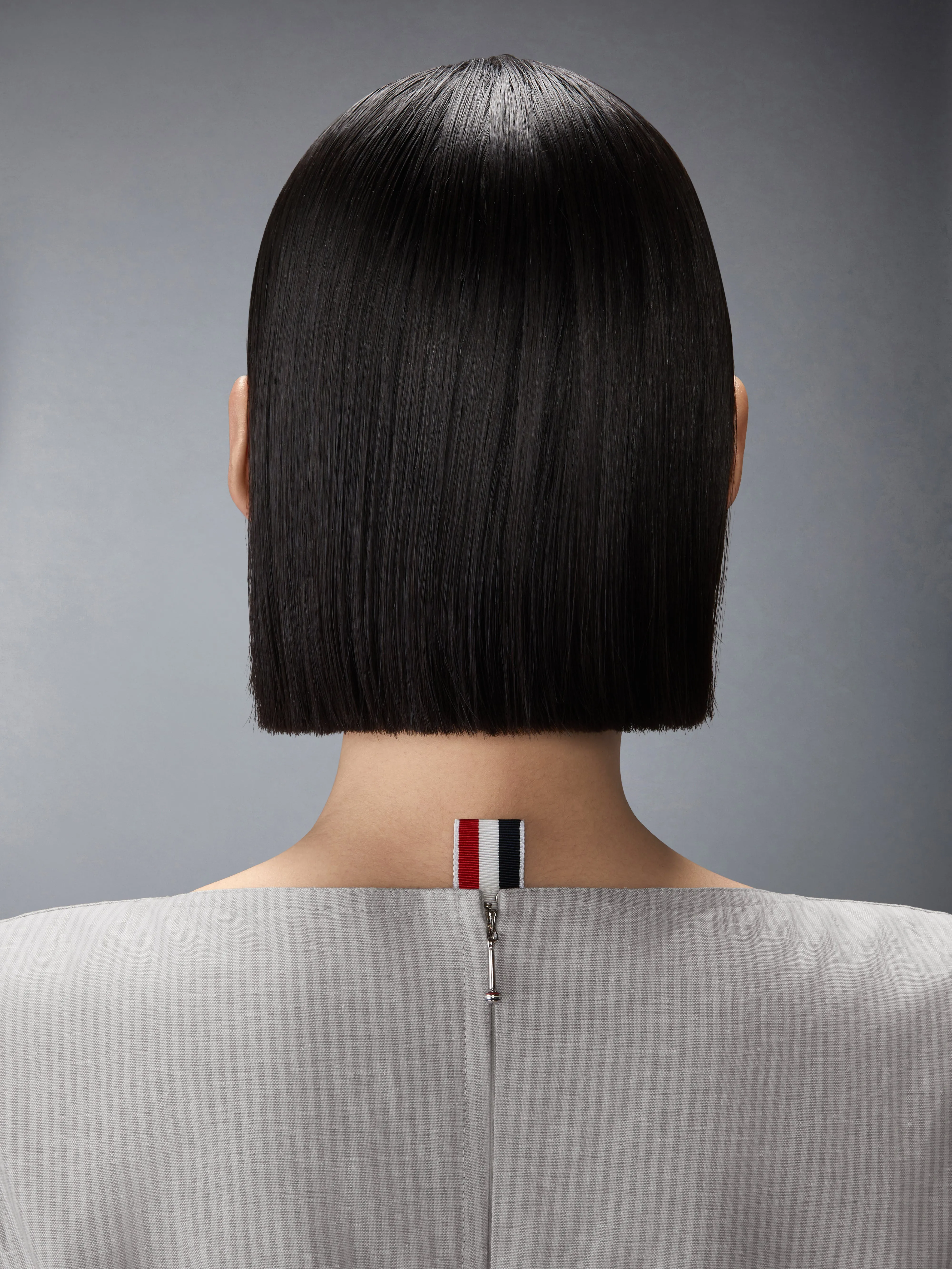 TONAL UNIVERSITY STRIPE BOAT NECK DRESS sold by Thom Browne product image thumbnail 5