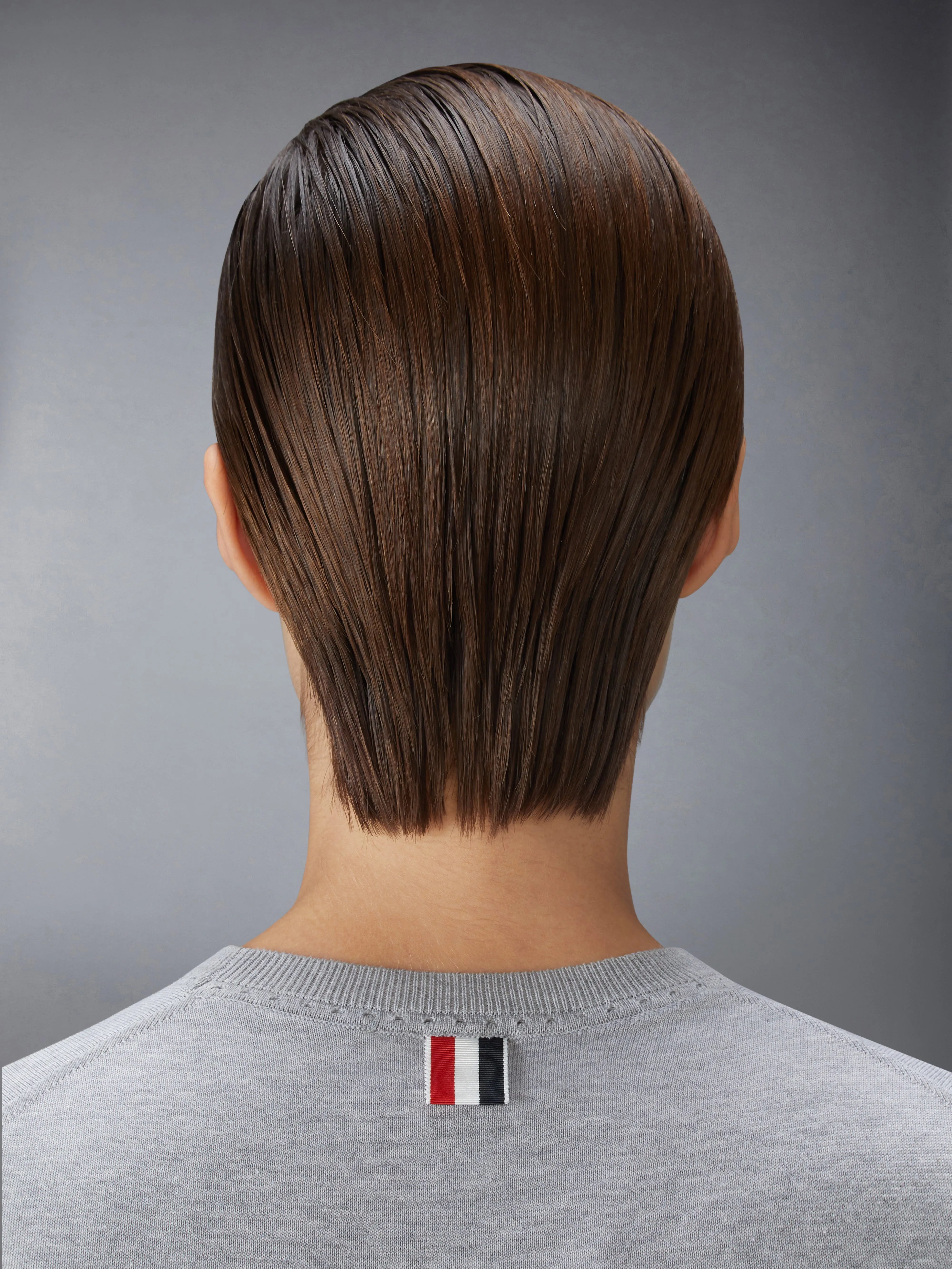 JERSEY STITCH POINTELLE 4-BAR TEE sold by Thom Browne product image thumbnail 5