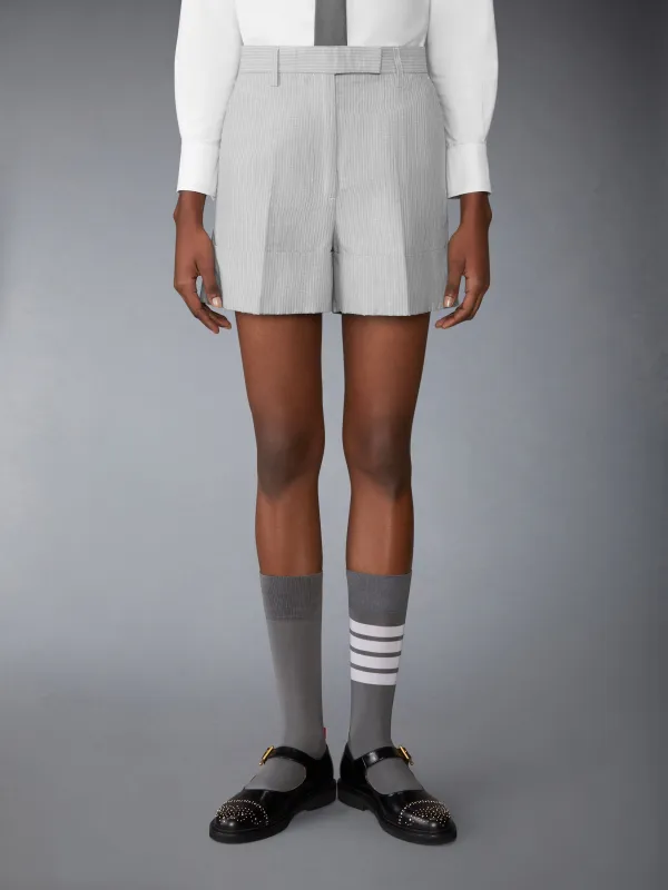 TONAL UNIVERSITY STRIPE SACK SHORTS made by Thom Browne