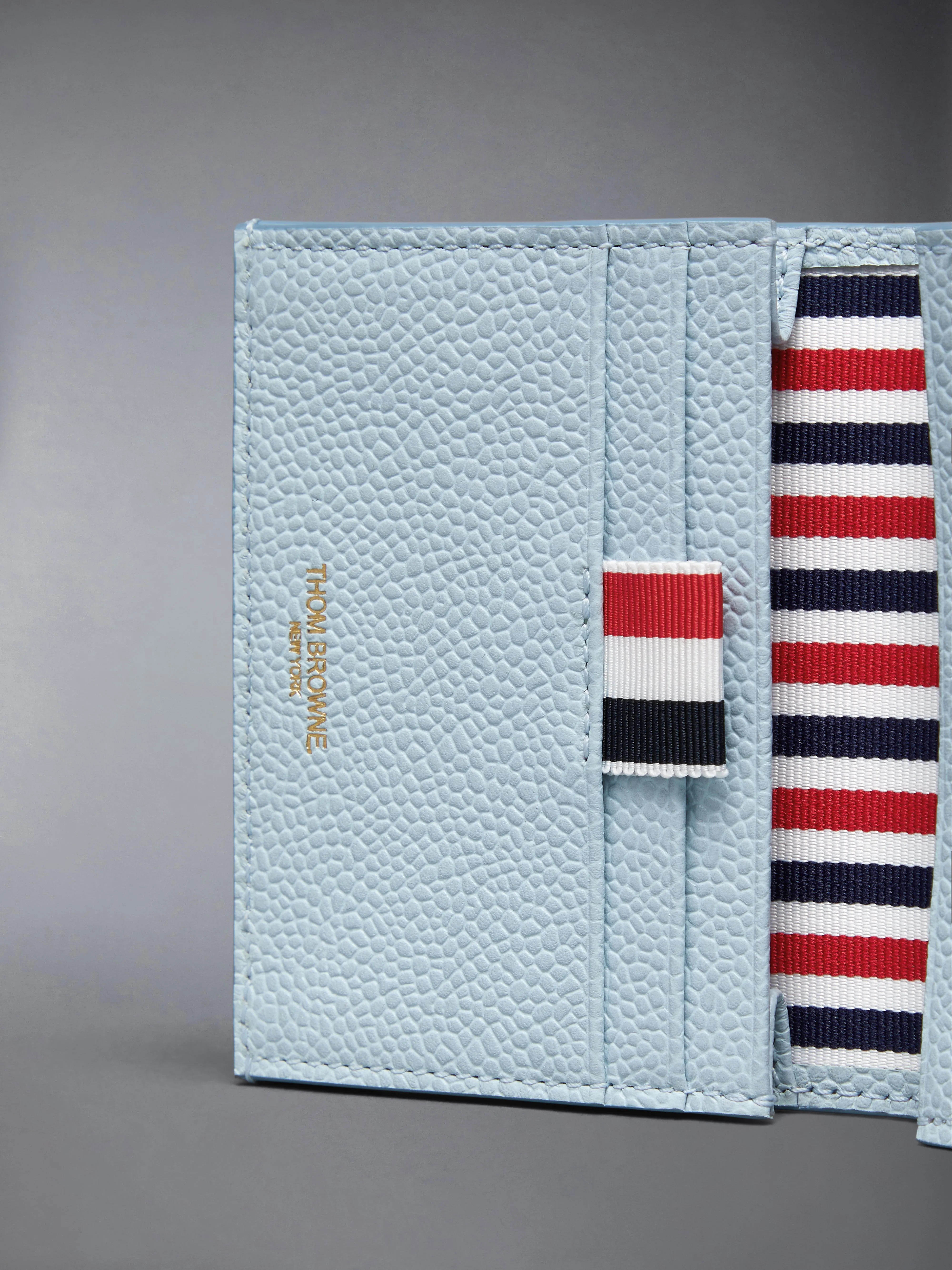 FEATHER PRINT PEBBLE GRAIN DOUBLE CARD HOLDER sold by Thom Browne product image thumbnail 4