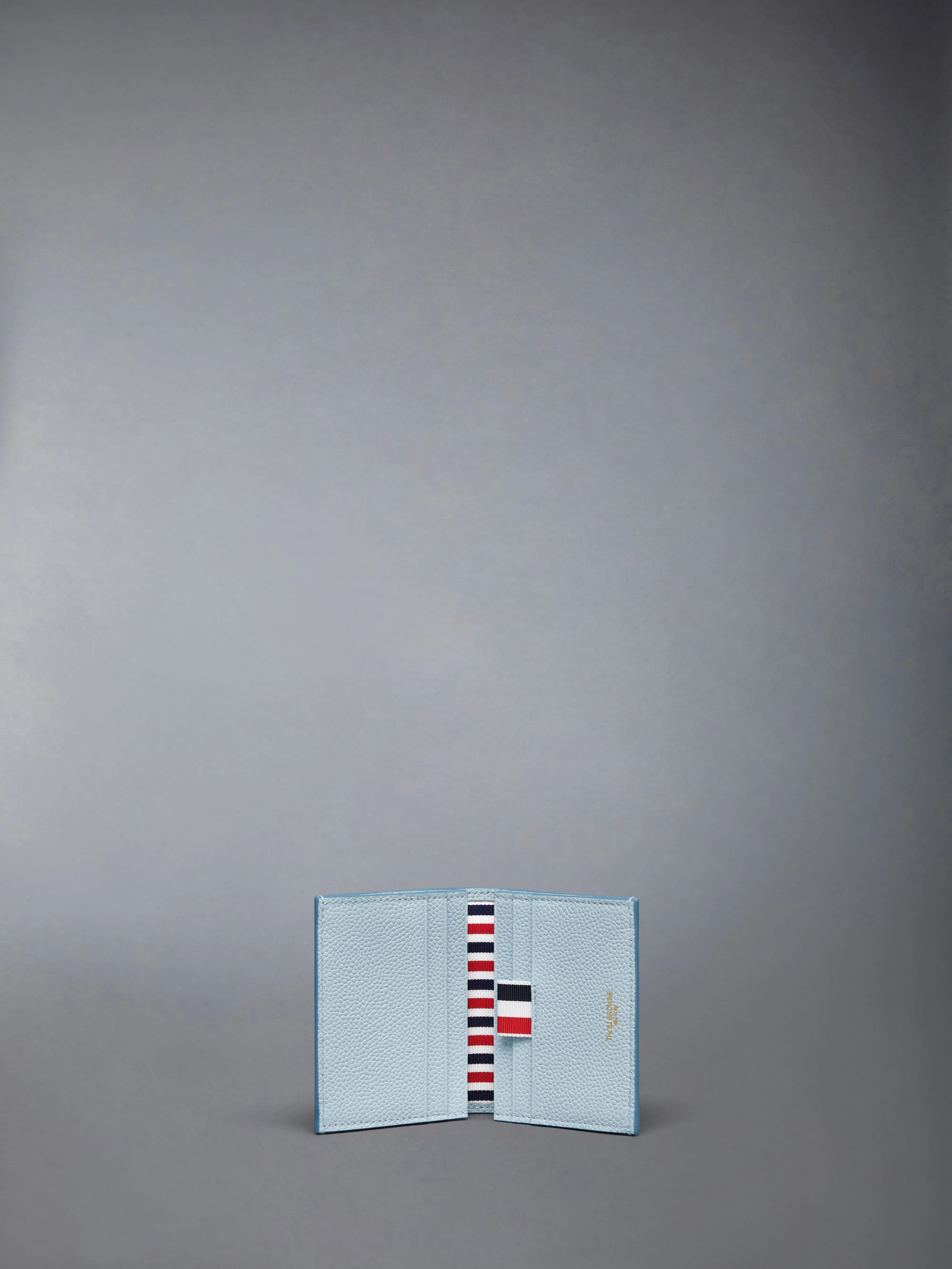 FEATHER PRINT PEBBLE GRAIN DOUBLE CARD HOLDER sold by Thom Browne product image thumbnail 3