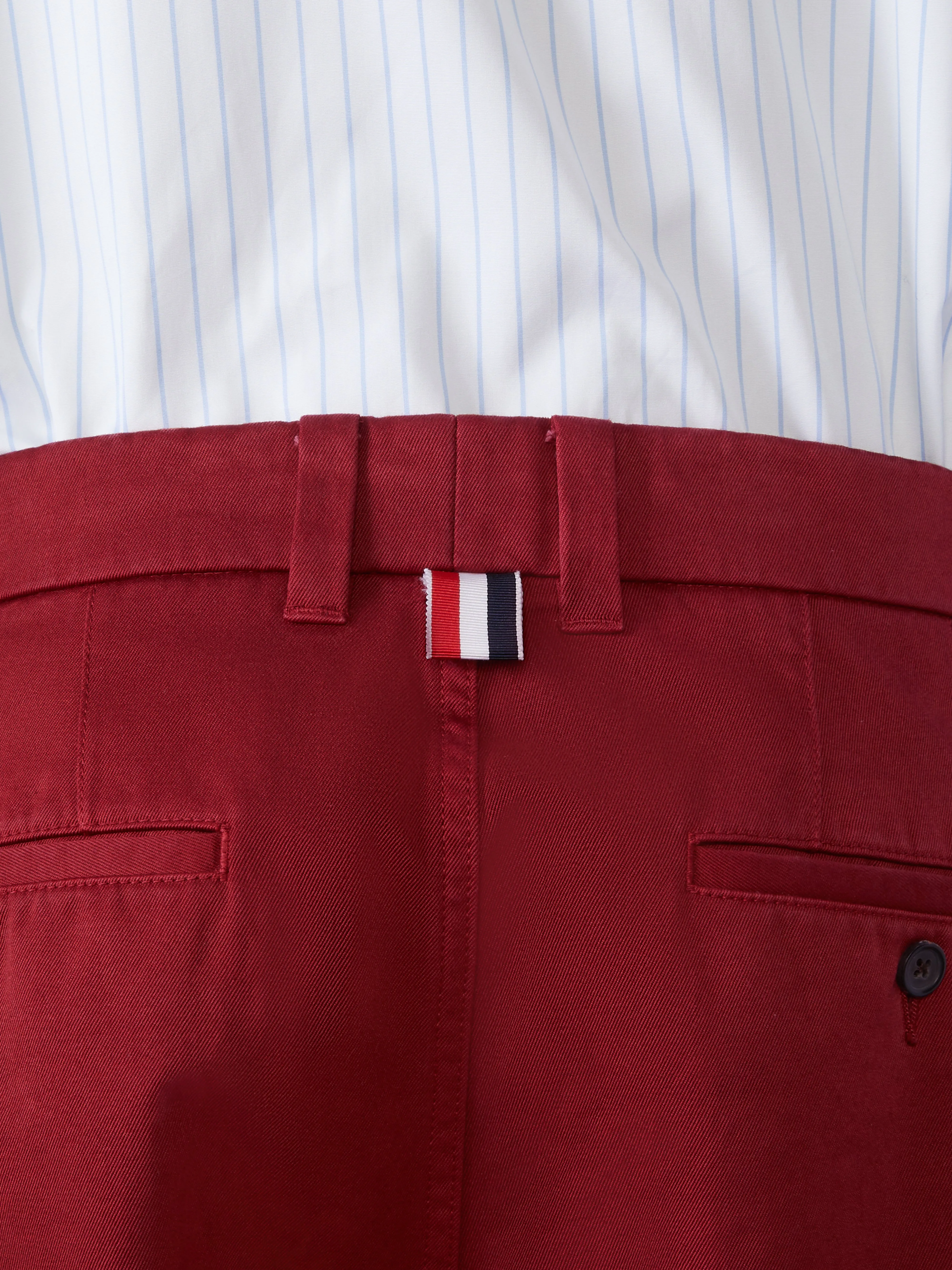 COTTON TWILL UTILITY TROUSERS sold by Thom Browne product image thumbnail 4