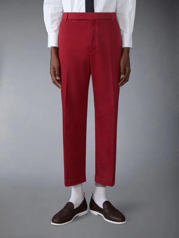 COTTON TWILL UTILITY TROUSERS sold by Thom Browne