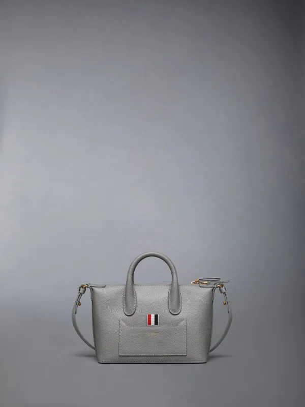 PEBBLE GRAIN MICRO SOFT DUFFLE sold by Thom Browne