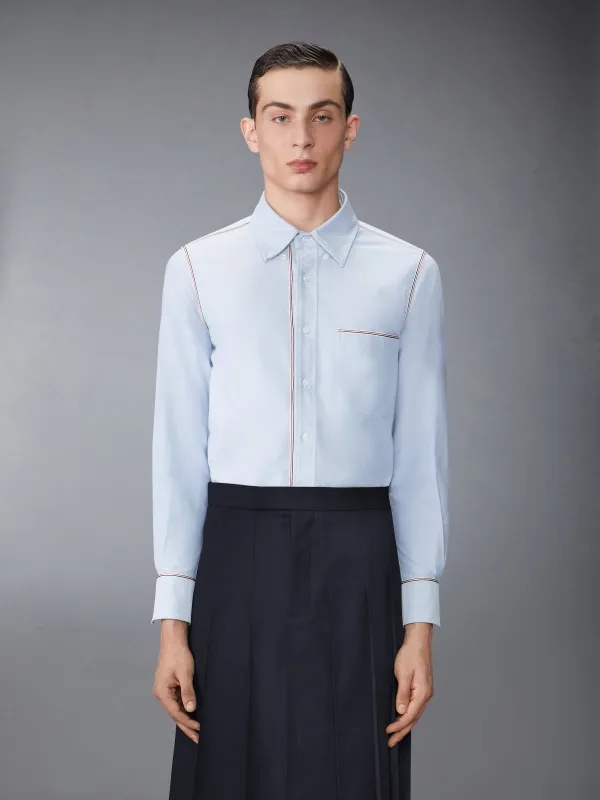 OXFORD GROSGRAIN FRAMING SHIRT sold by Thom Browne