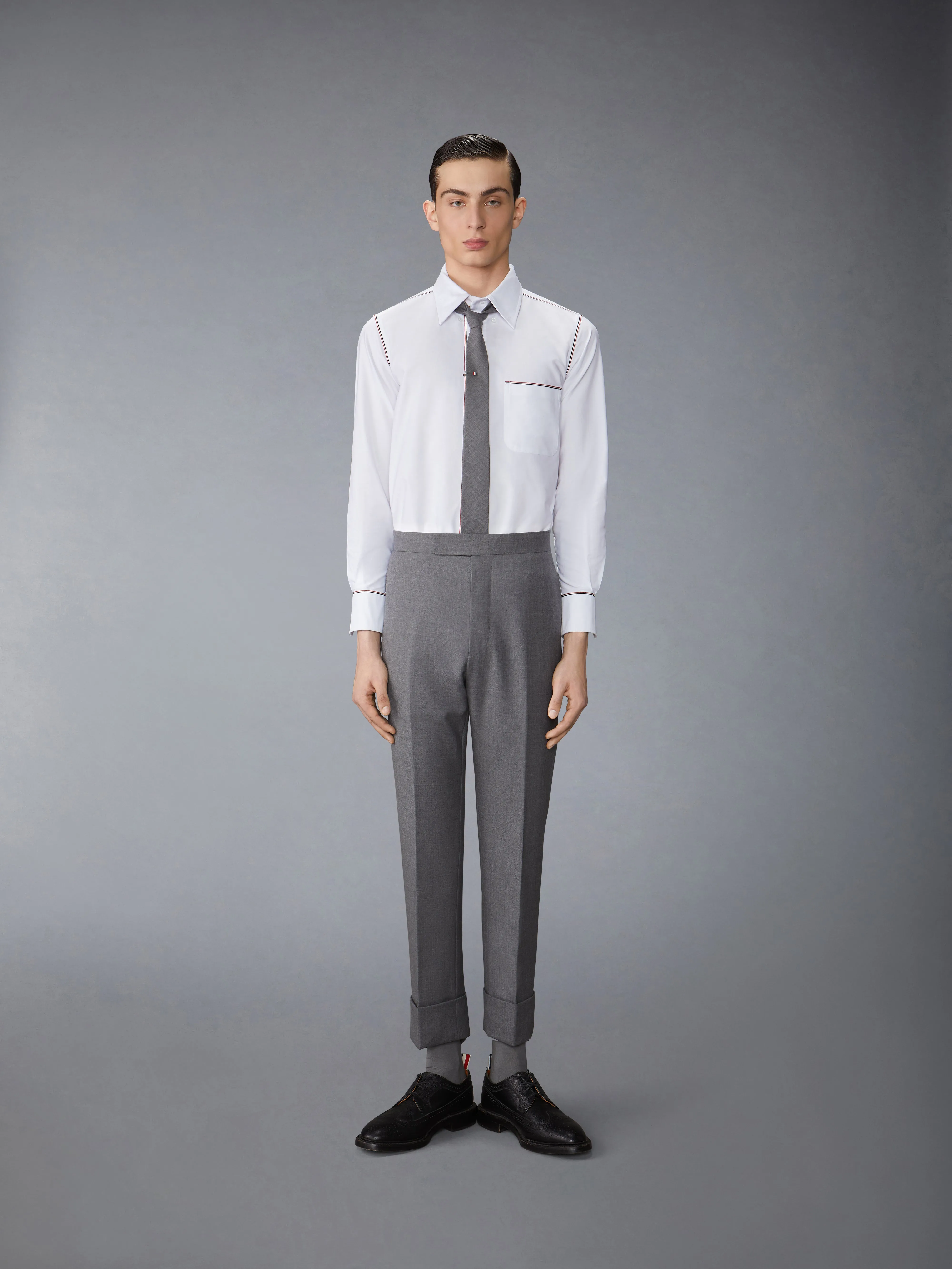 OXFORD GROSGRAIN FRAMING SHIRT sold by Thom Browne product image thumbnail 4