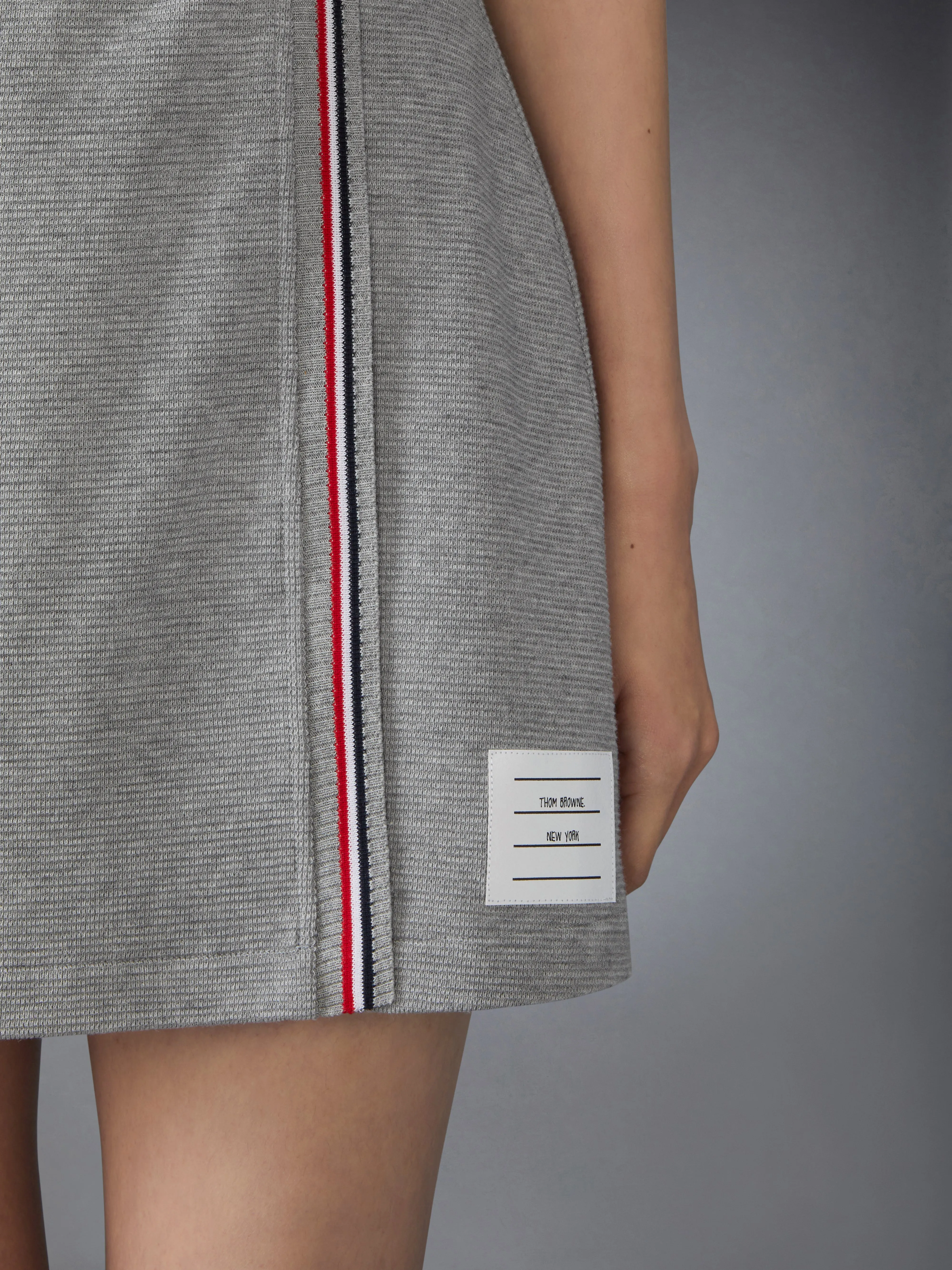 COTTON WAFFLE MINI WRAP SKIRT sold by Thom Browne product image thumbnail 5