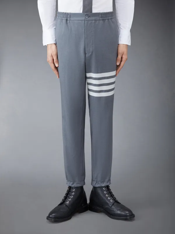 PLAIN WEAVE 4-BAR TRACK TROUSER sold by Thom Browne