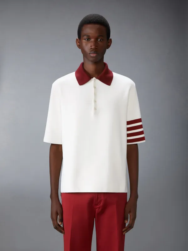 MILANO STITCH 4-BAR RUGBY FIT POLO made by Thom Browne