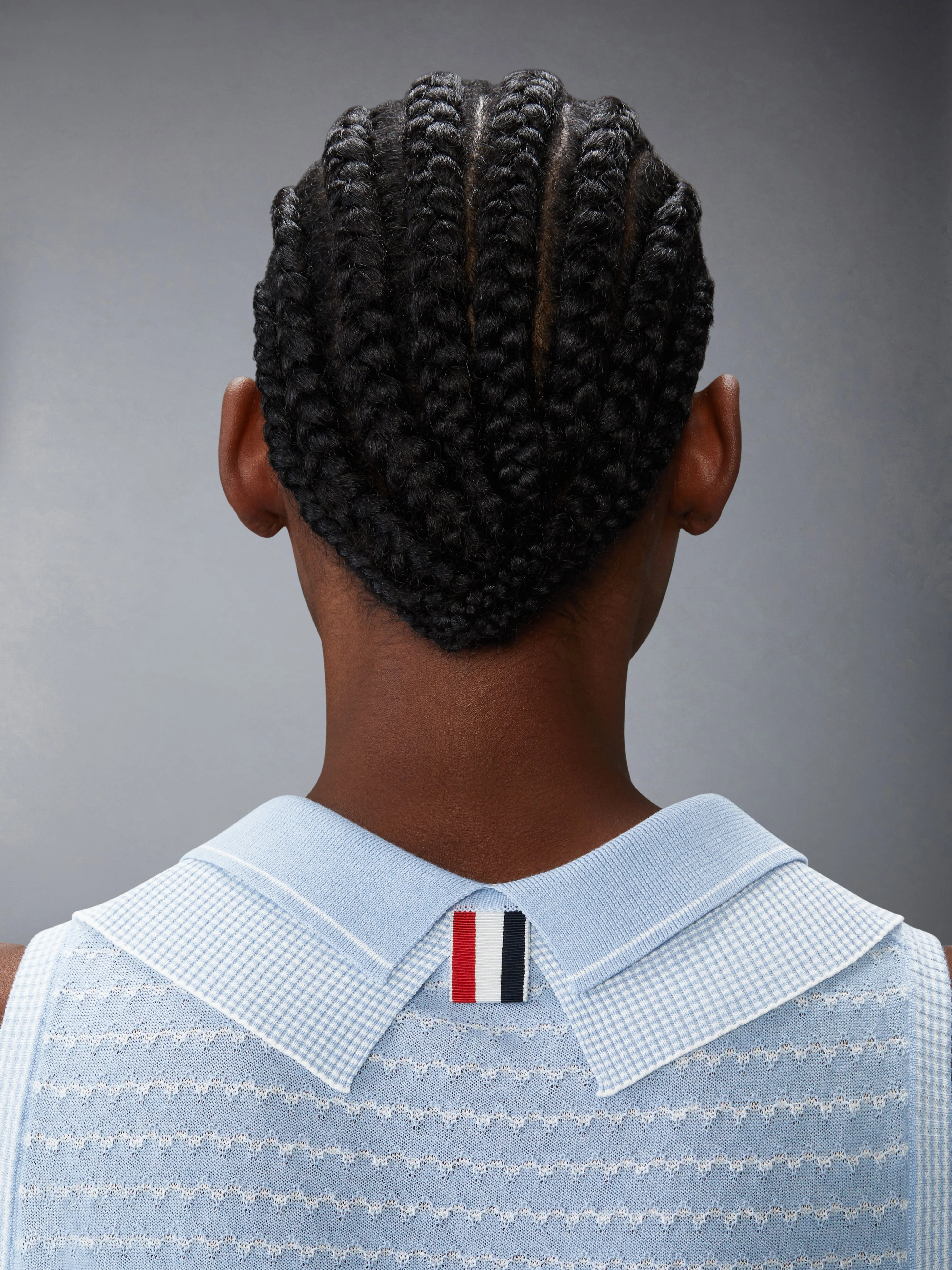 STRIPED TUCK STITCH SHELL TOP sold by Thom Browne product image thumbnail 5
