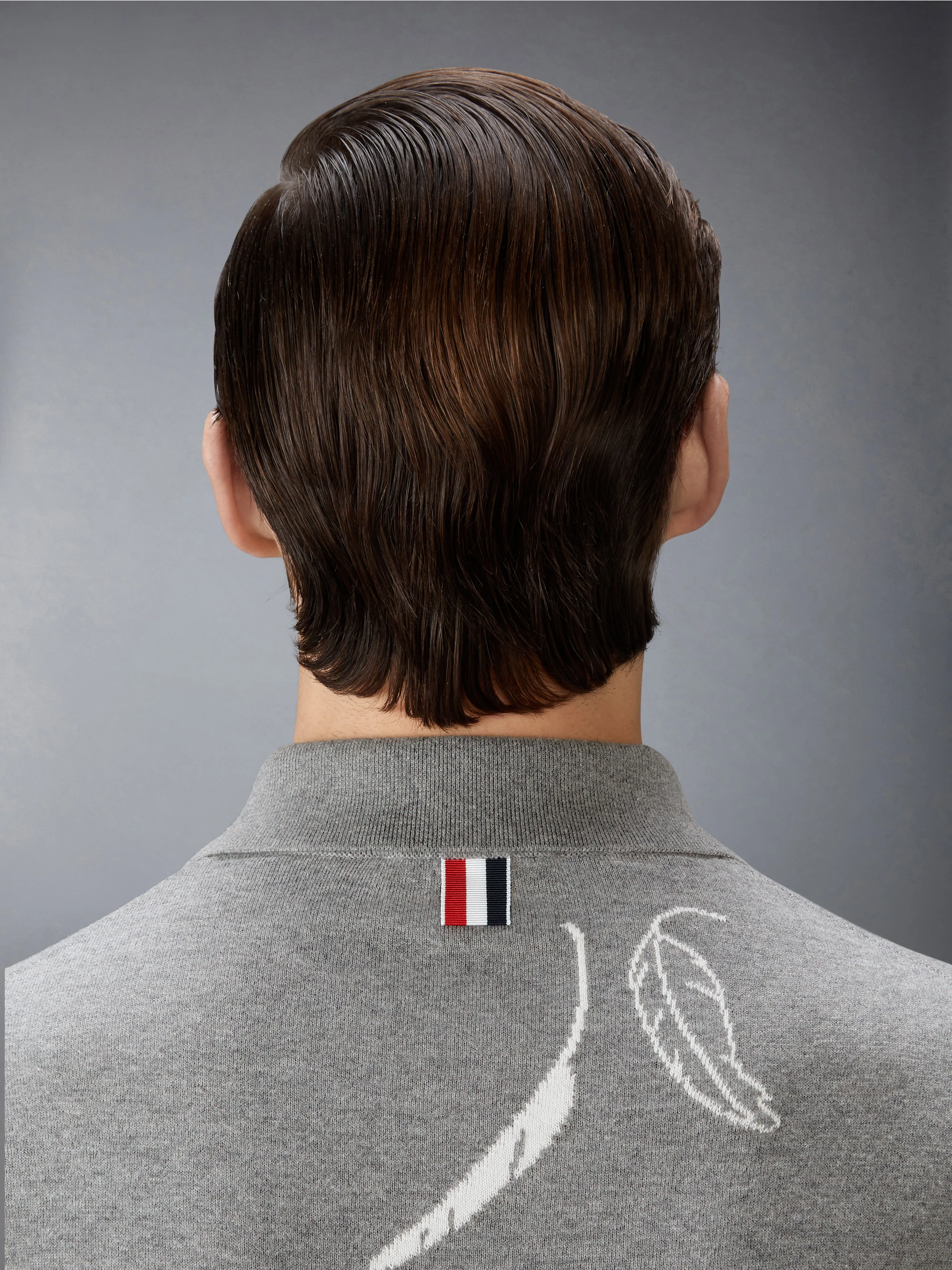 FEATHER INTASIA 4-BAR POLO sold by Thom Browne product image thumbnail 5