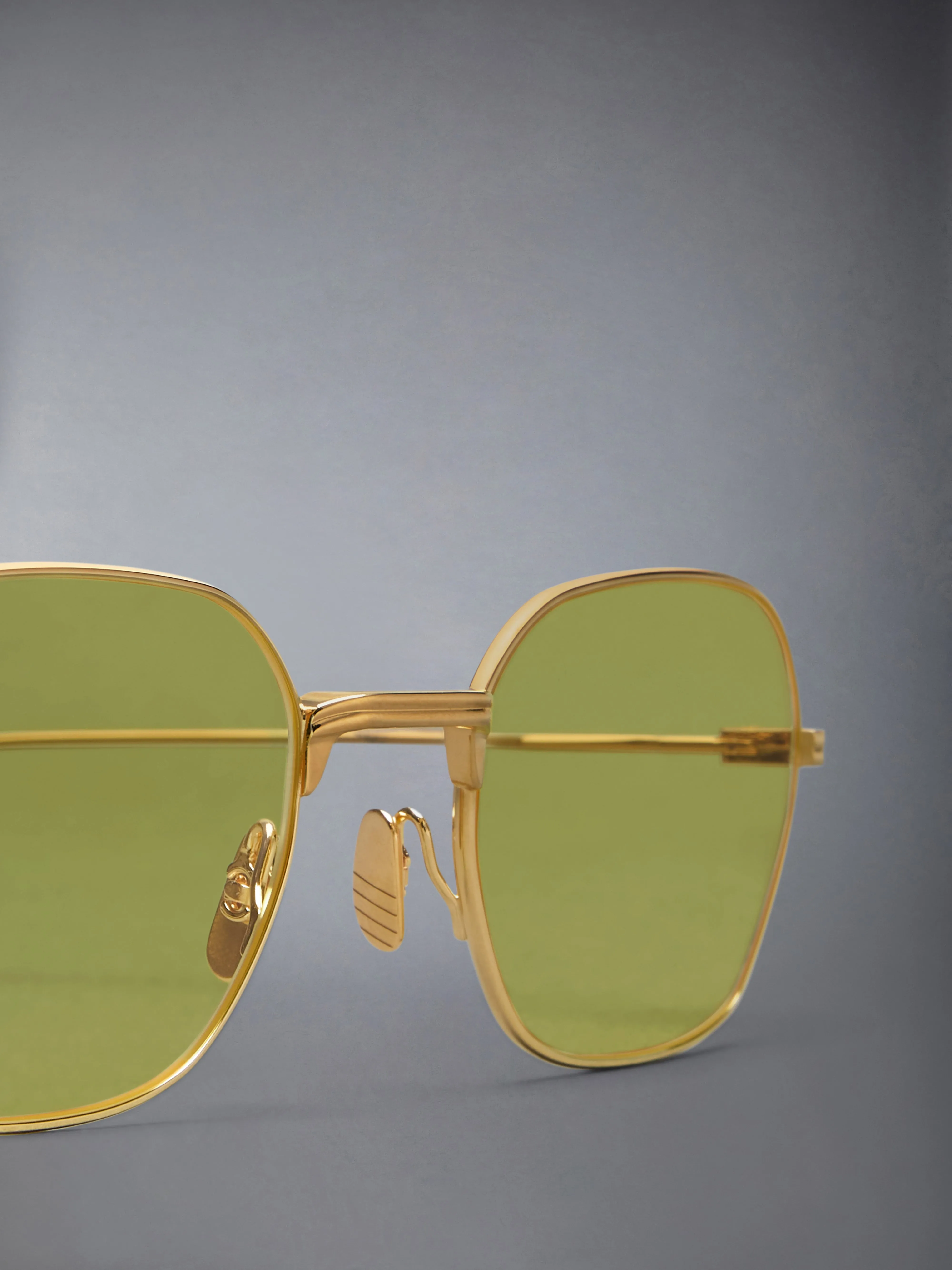 TITANIUM RECTANGULAR SUNGLASSES sold by Thom Browne product image thumbnail 3