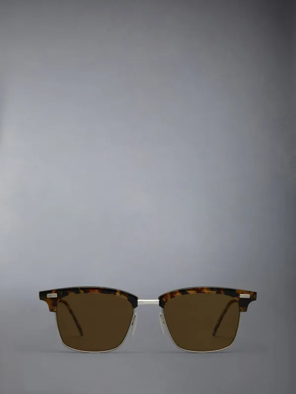 ACETATE AND TITANIUM RECTANGULAR SUNGLASSES sold by Thom Browne