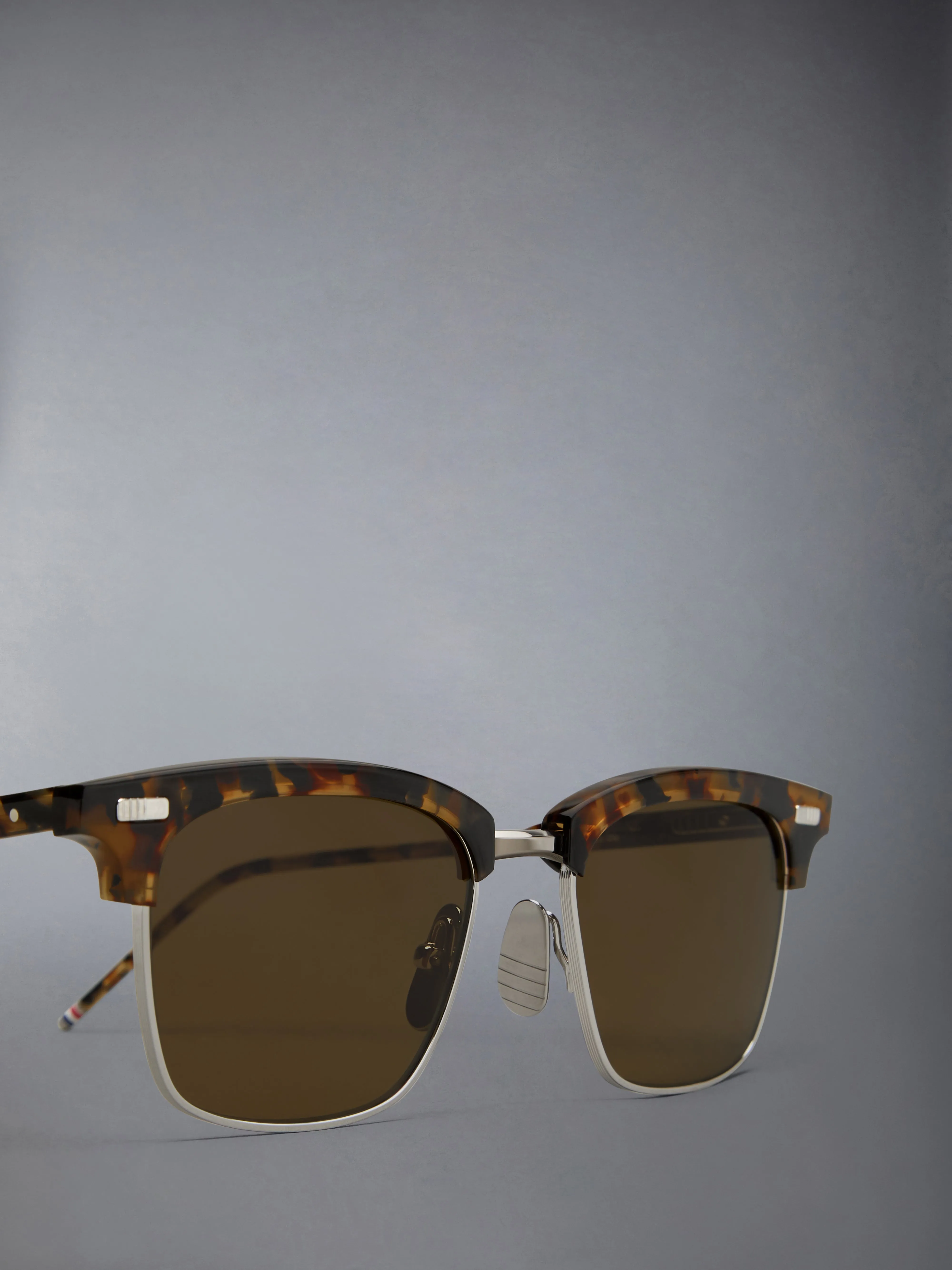 ACETATE AND TITANIUM RECTANGULAR SUNGLASSES sold by Thom Browne product image thumbnail 3