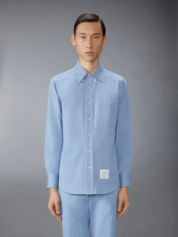 DENIM STRAIGHT FIT SHIRT sold by Thom Browne
