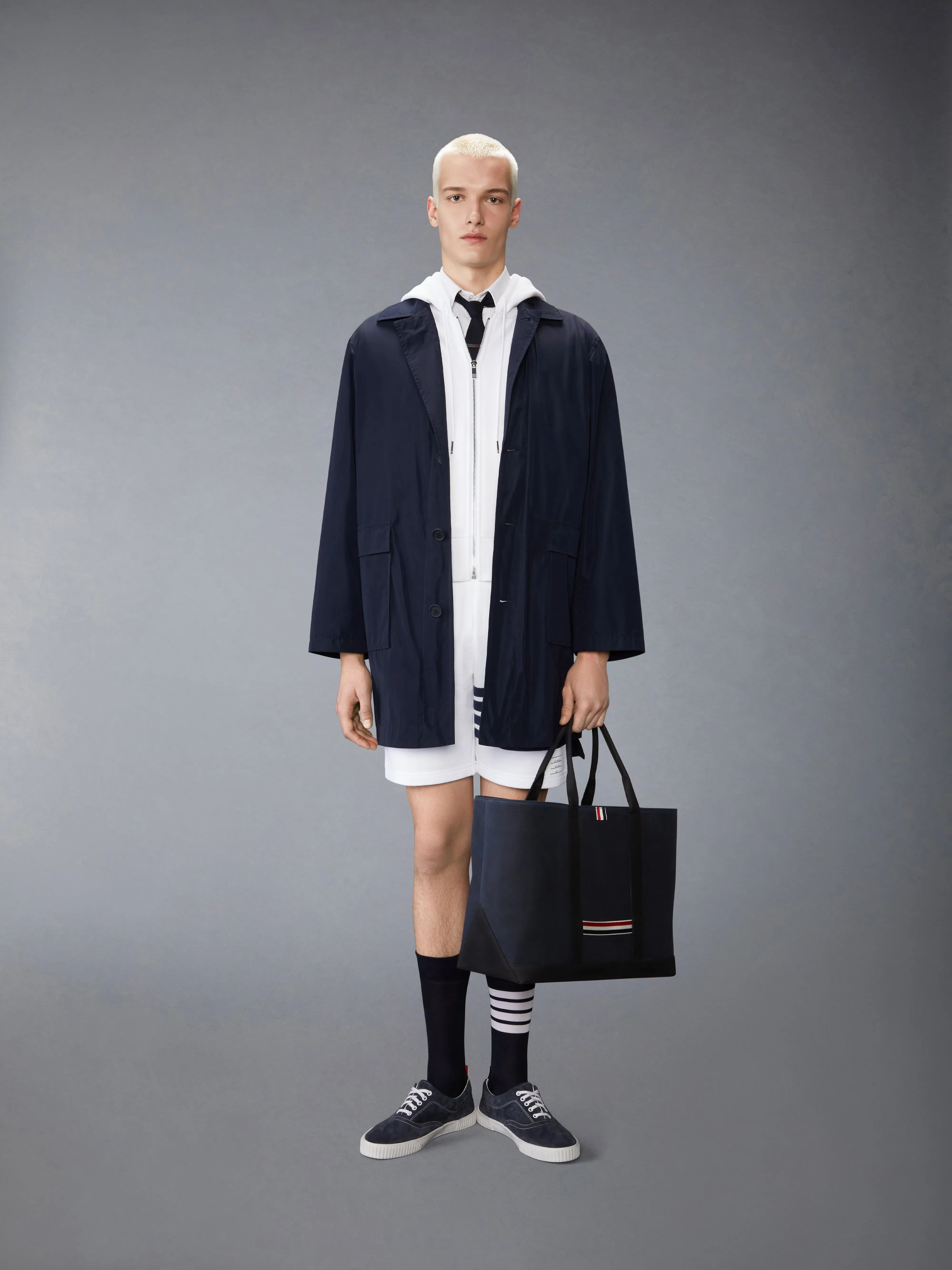 CLASSIC LOOPBACK 4-BAR SWEAT SHORTS sold by Thom Browne product image thumbnail 3