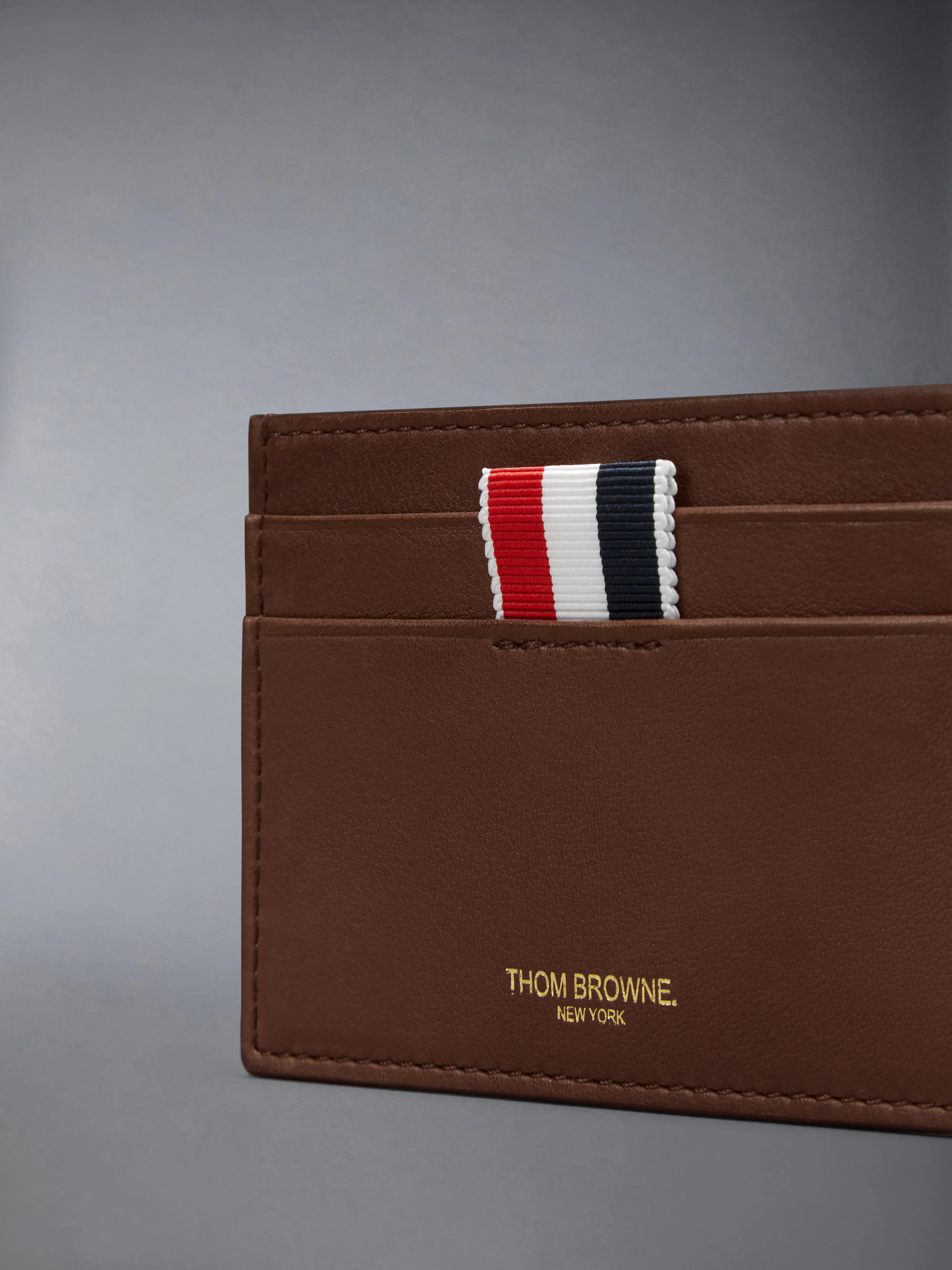SOFT CALF SINGLE CARD HOLDER sold by Thom Browne product image thumbnail 4