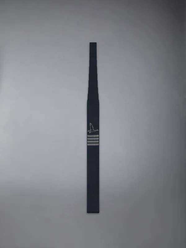 GEESE ICON JACQUARD 4-BAR SILK KNIT TIE sold by Thom Browne