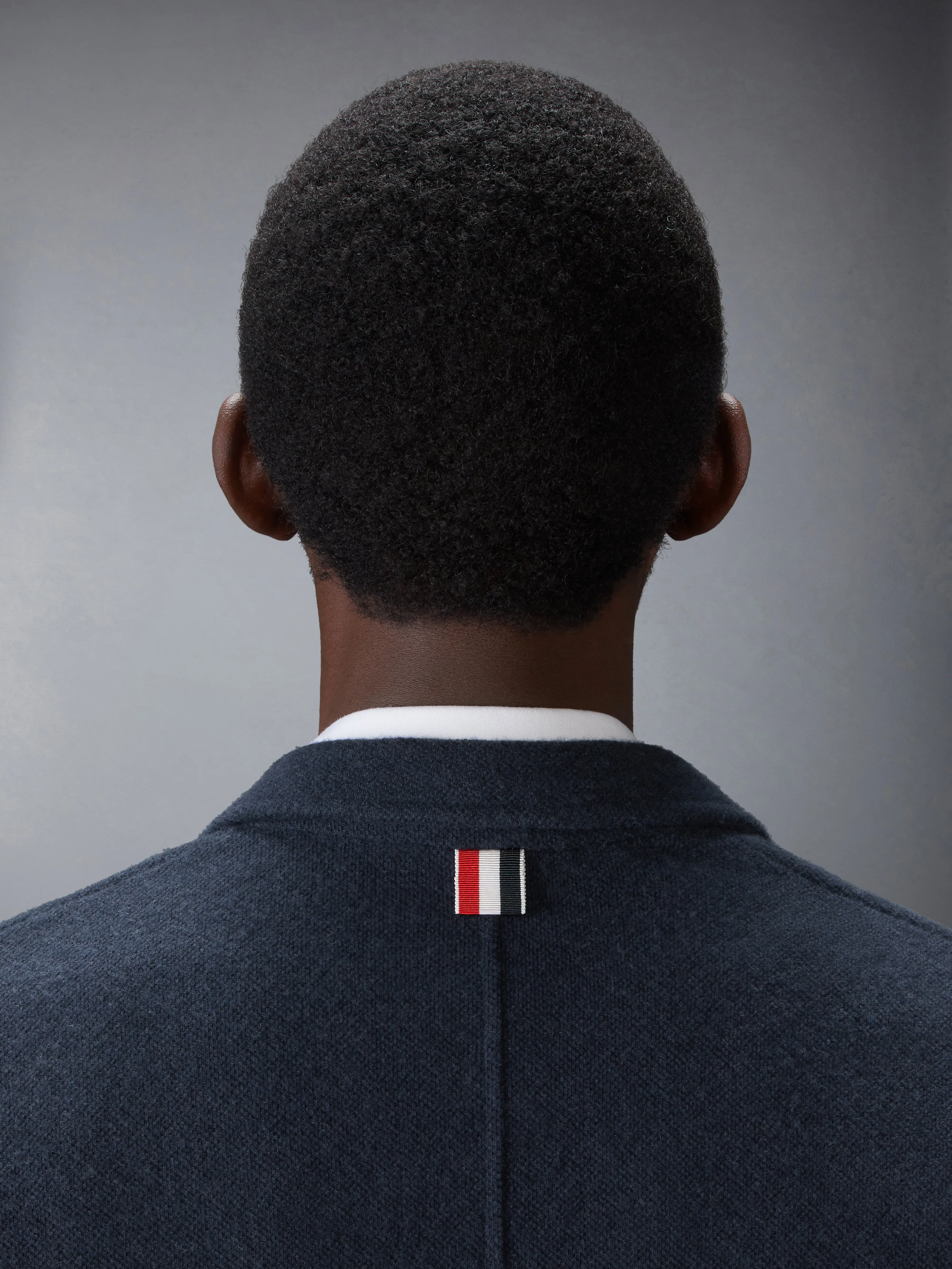 WOOL SILK PIQUE SACK JACKET sold by Thom Browne product image thumbnail 5