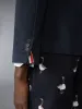 WOOL SILK PIQUE SACK JACKET sold by Thom Browne
