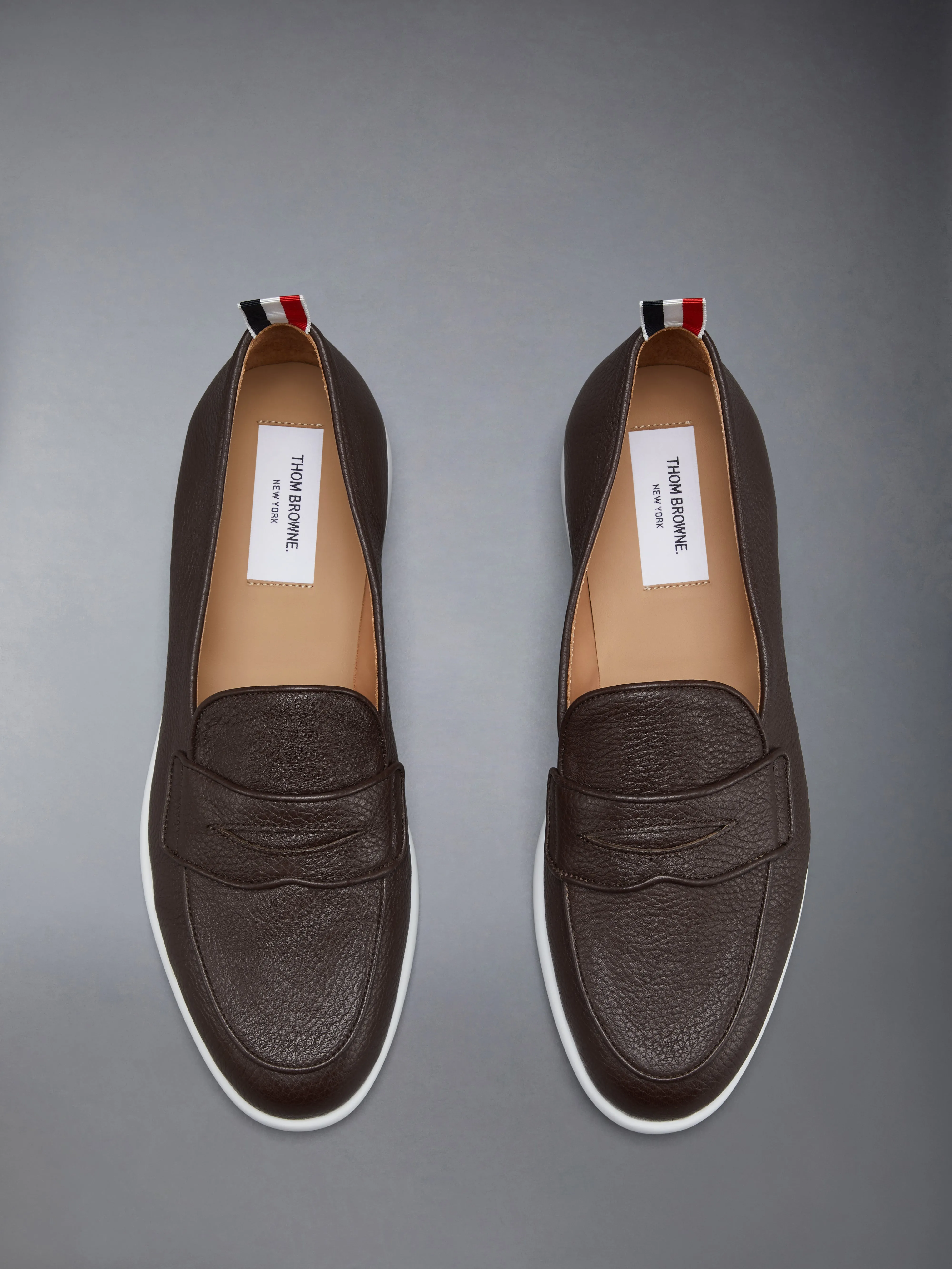 DEERSKIN LEATHER VARSITY PENNY LOAFER sold by Thom Browne product image thumbnail 5