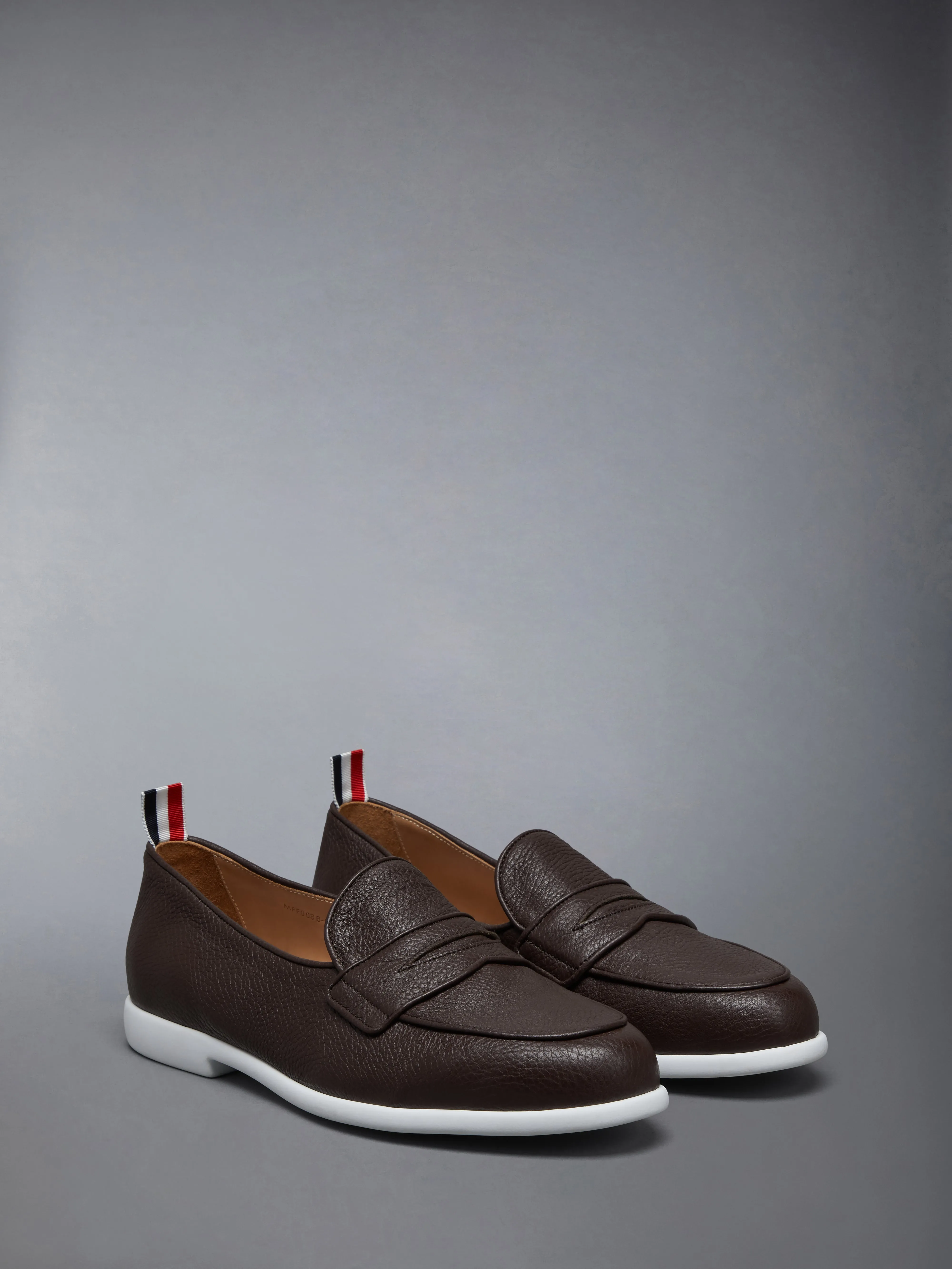 DEERSKIN LEATHER VARSITY PENNY LOAFER sold by Thom Browne product image thumbnail 2