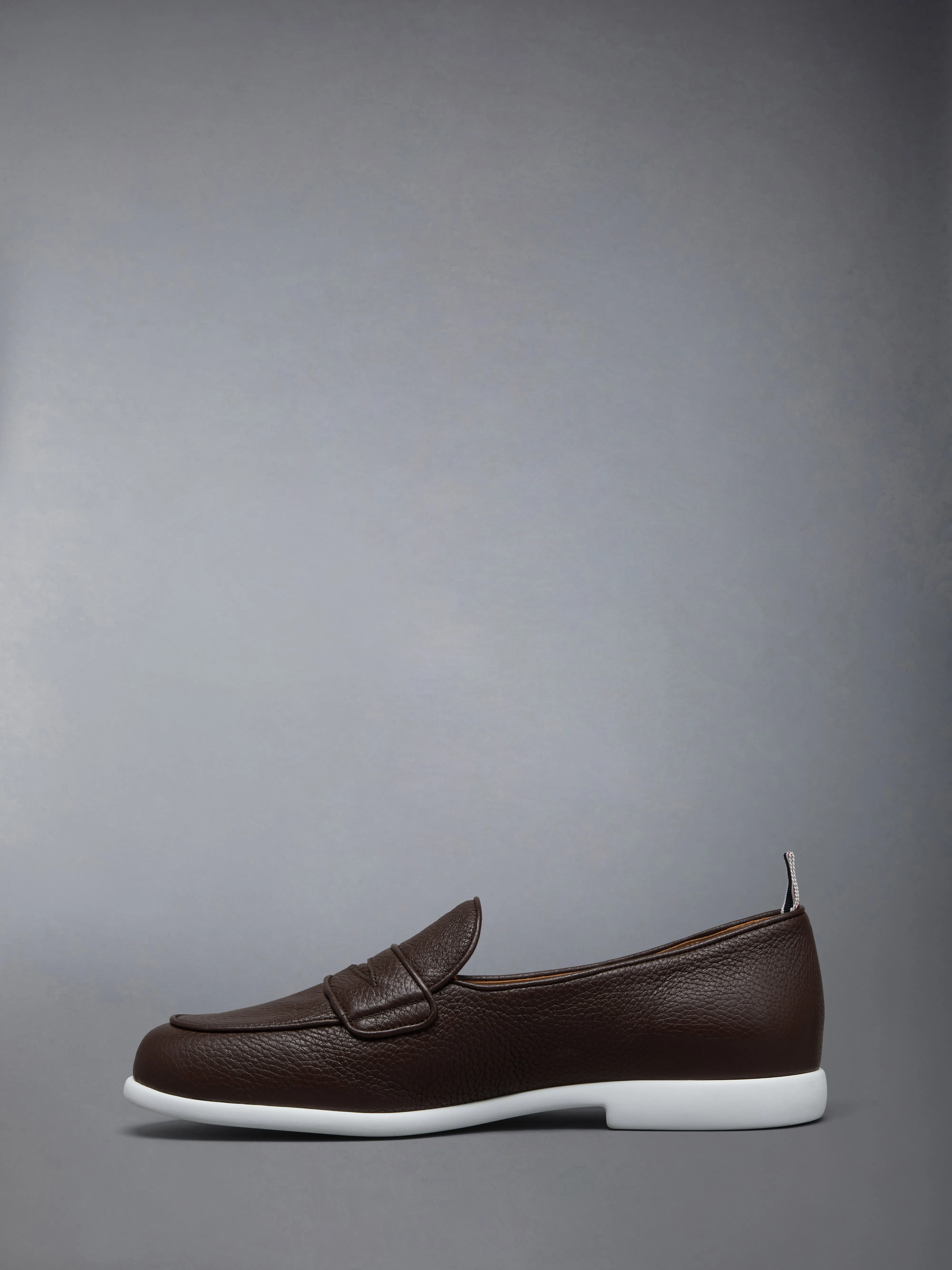 DEERSKIN LEATHER VARSITY PENNY LOAFER sold by Thom Browne product image thumbnail 3