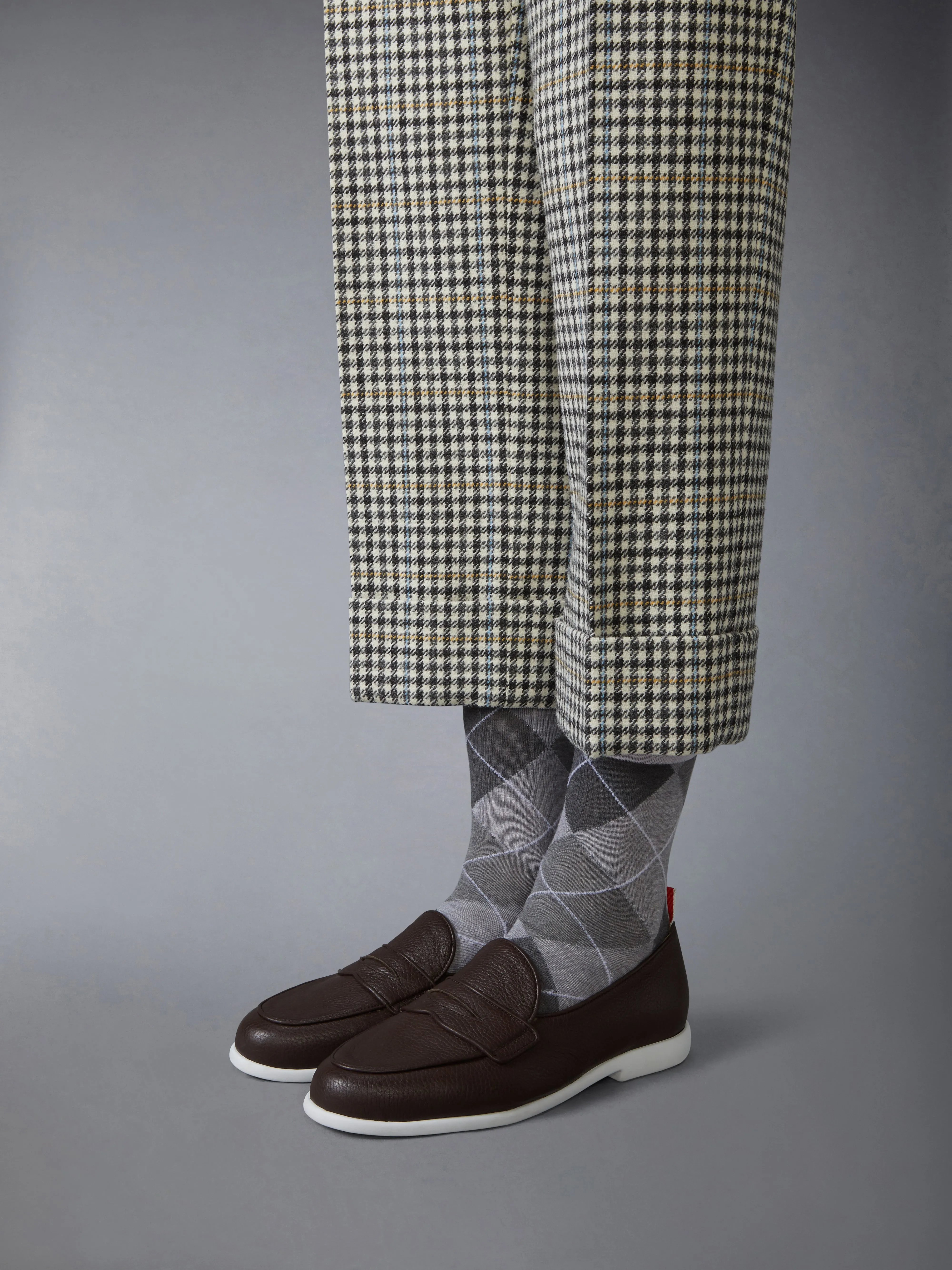 DEERSKIN LEATHER VARSITY PENNY LOAFER sold by Thom Browne product image thumbnail 4