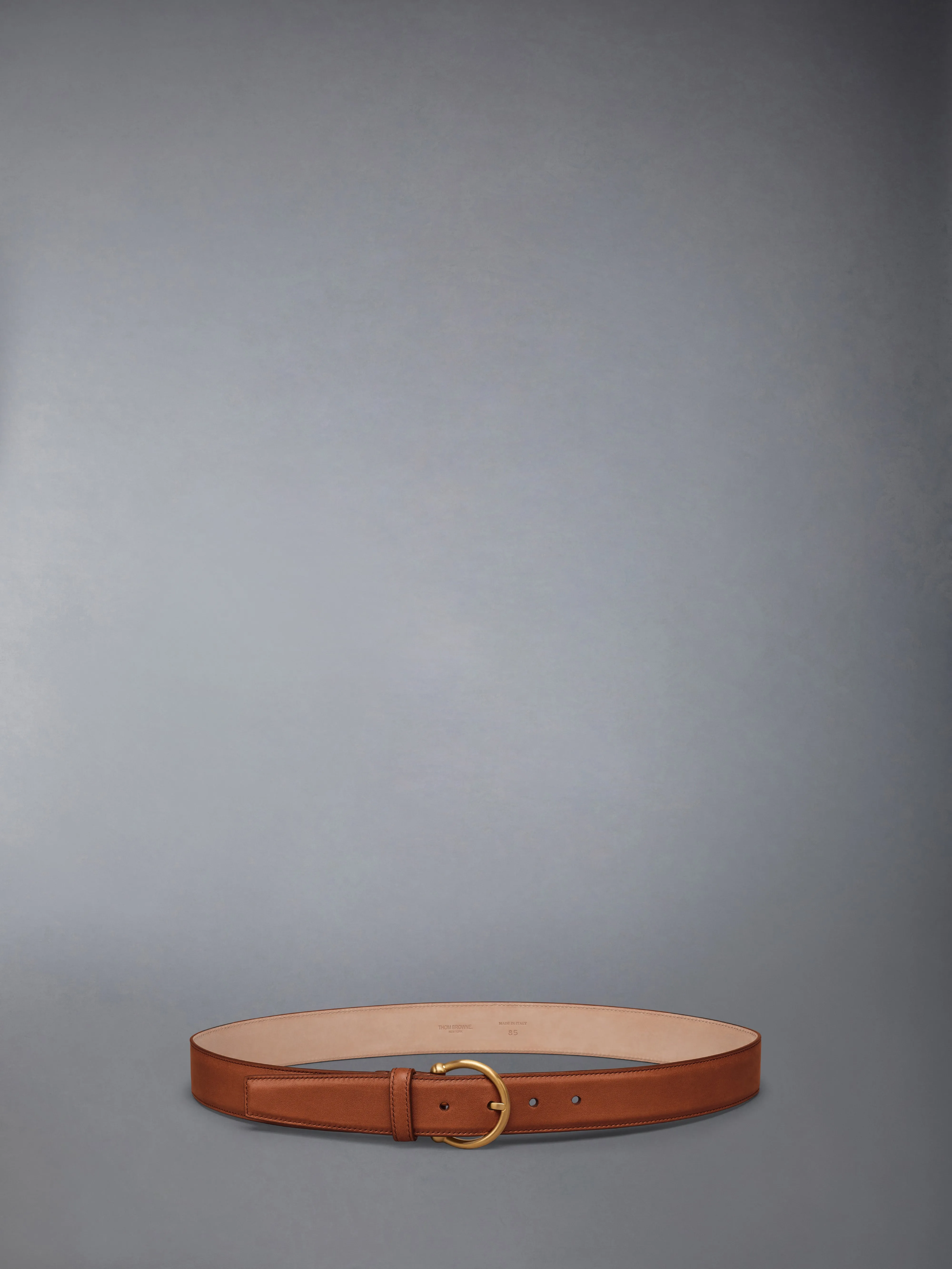 VACCETTA ROUND BUCKLE BELT sold by Thom Browne