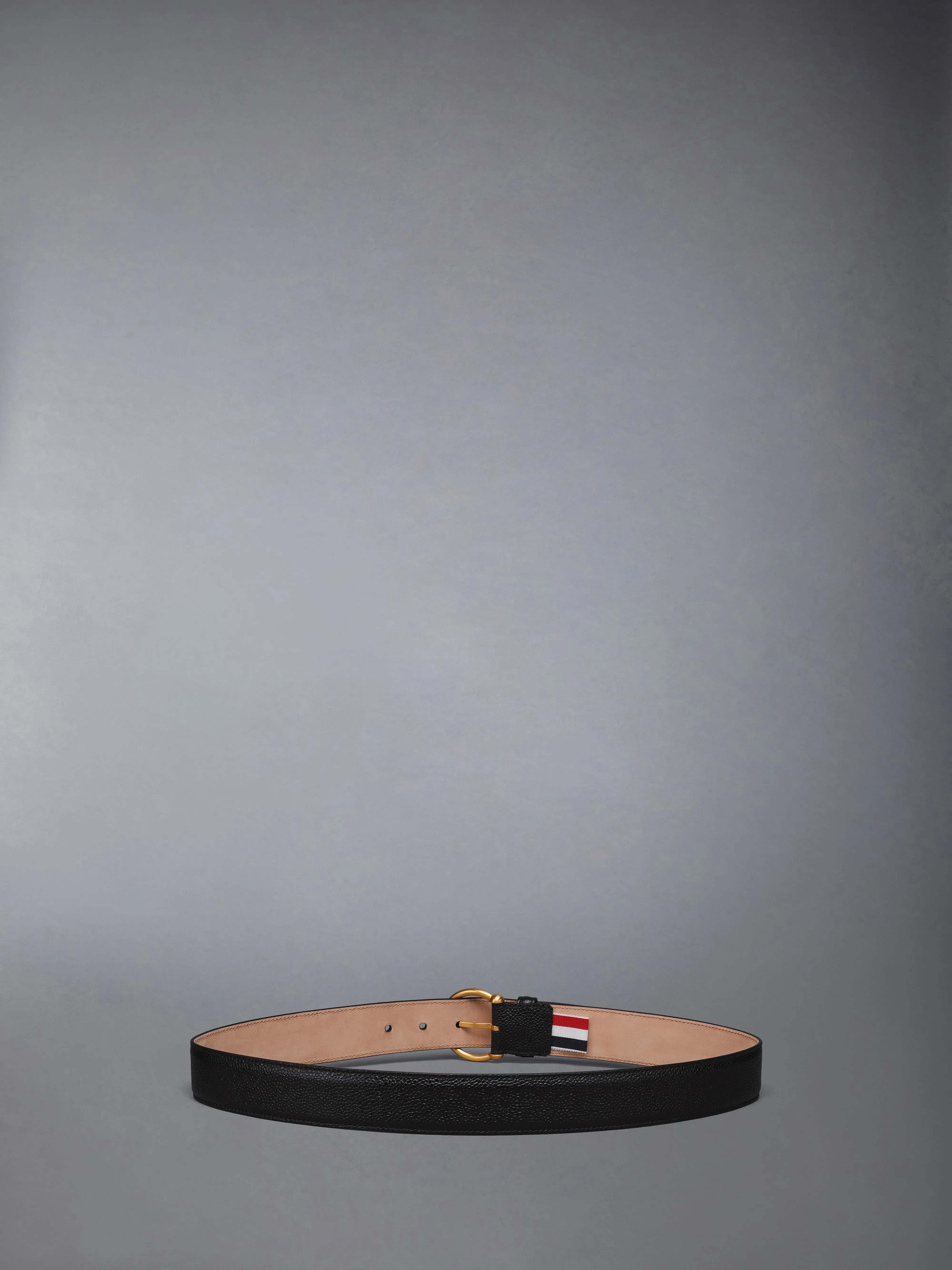 PEBBLE GRAIN ROUND BUCKLE BELT sold by Thom Browne product image thumbnail 2