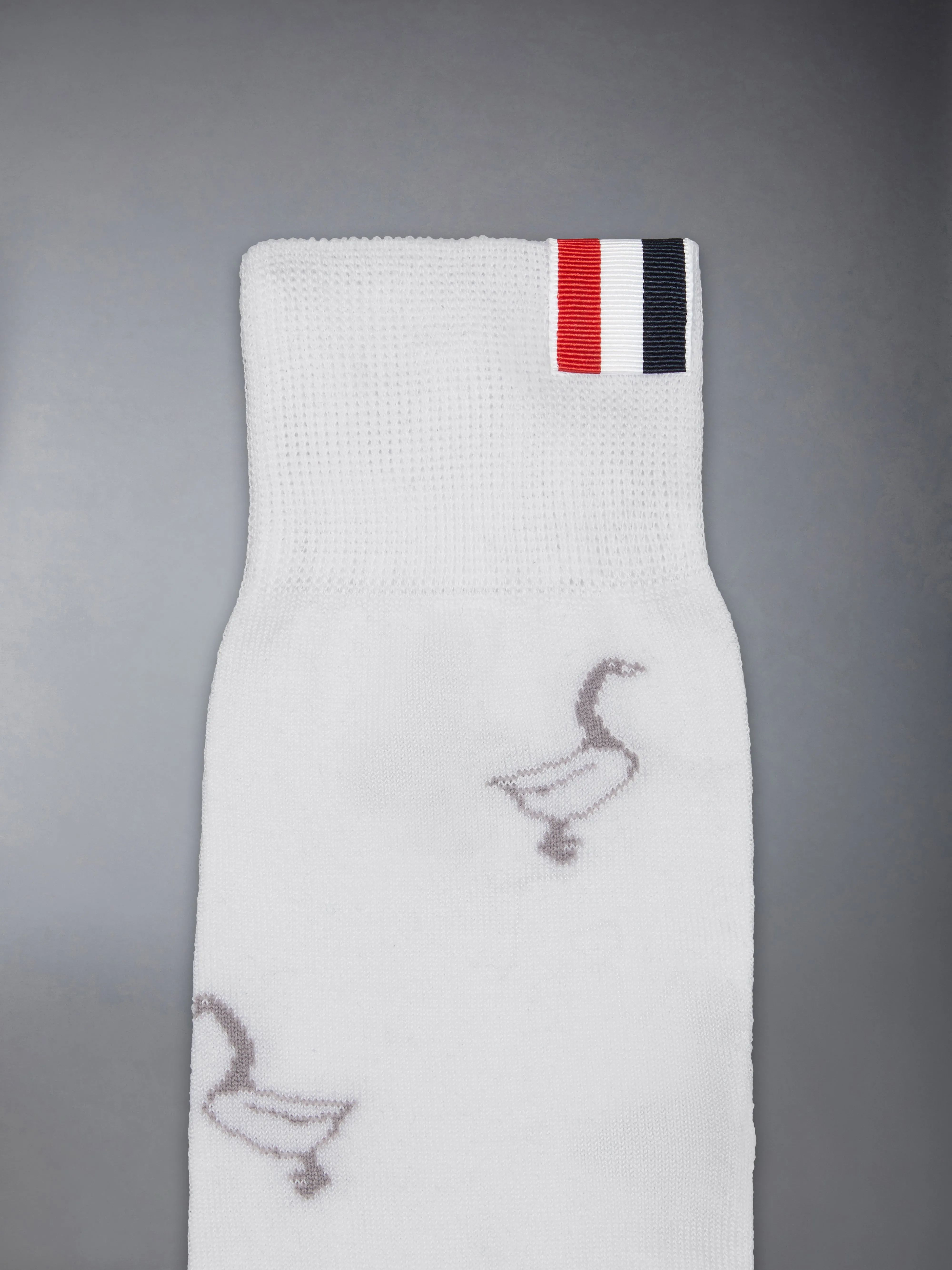 FUNMIX GEESE JACQUARD MID CALF SOCKS sold by Thom Browne product image thumbnail 2