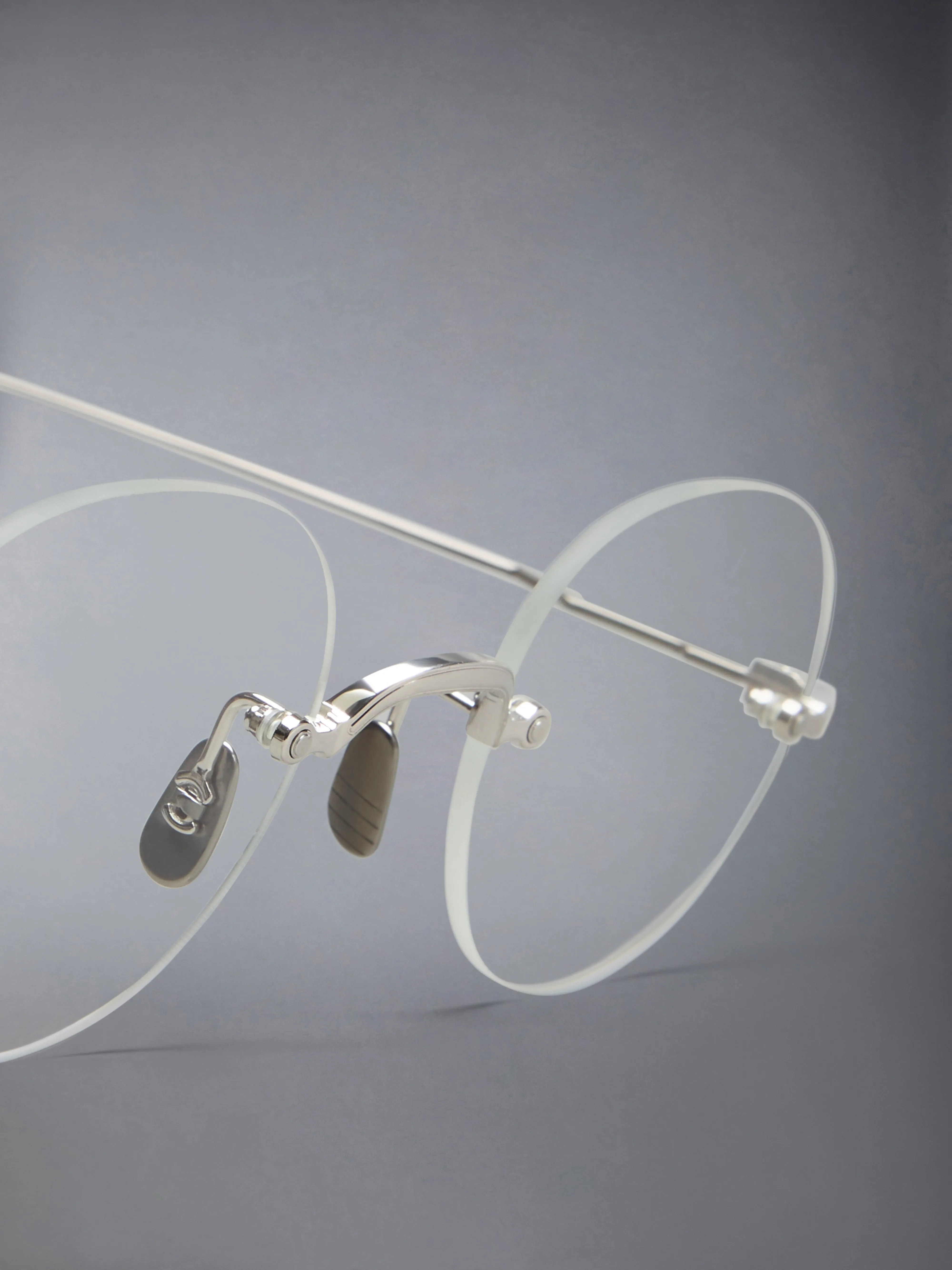 TITANIUM RIMLESS ROUND EYEGLASSES sold by Thom Browne product image thumbnail 3