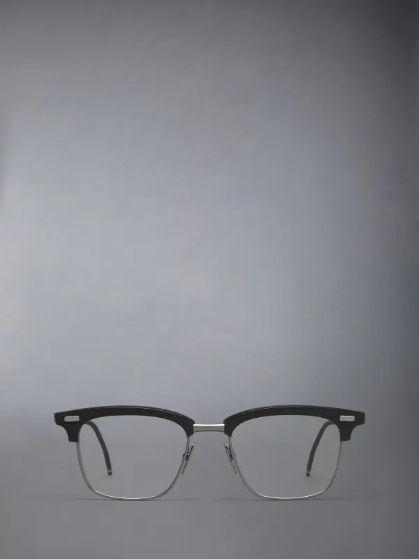 ACETATE AND TITANIUM RECTANGULAR EYEGLASSES sold by Thom Browne