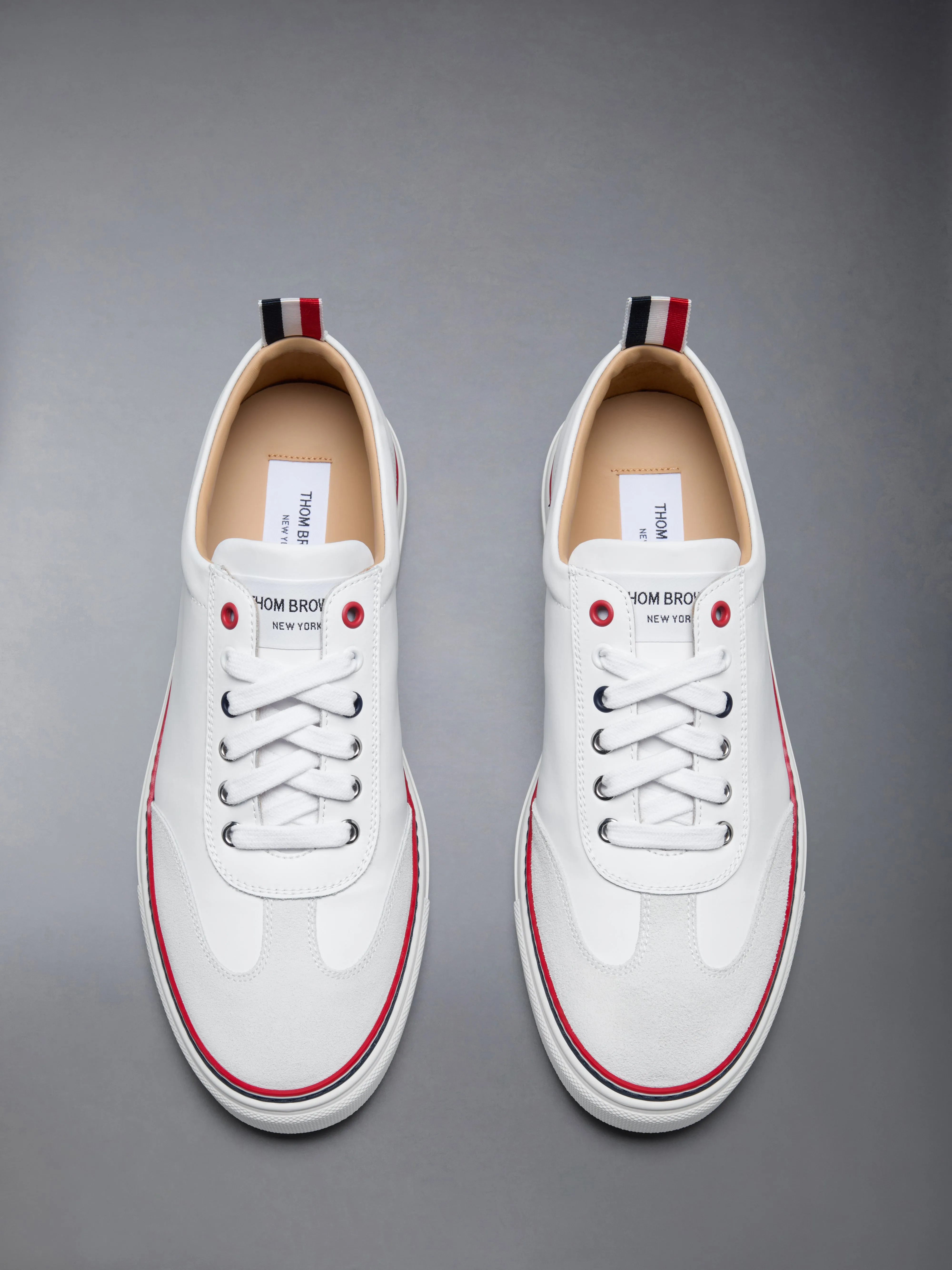 RWB LOW-TOP LEATHER SNEAKER sold by Thom Browne product image thumbnail 4