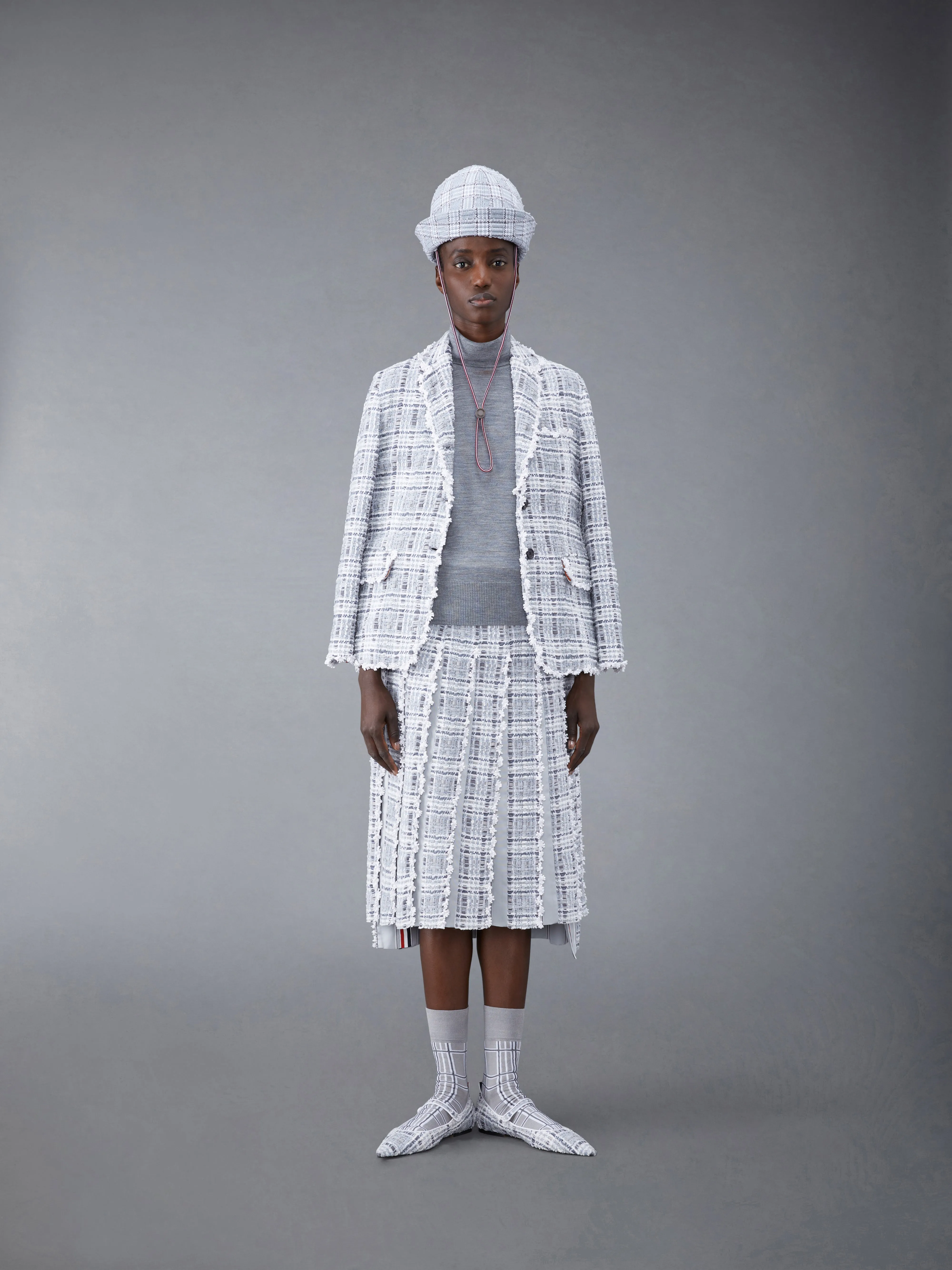 FINE MERINO WOOL 4-BAR TURTLENECK sold by Thom Browne product image thumbnail 3