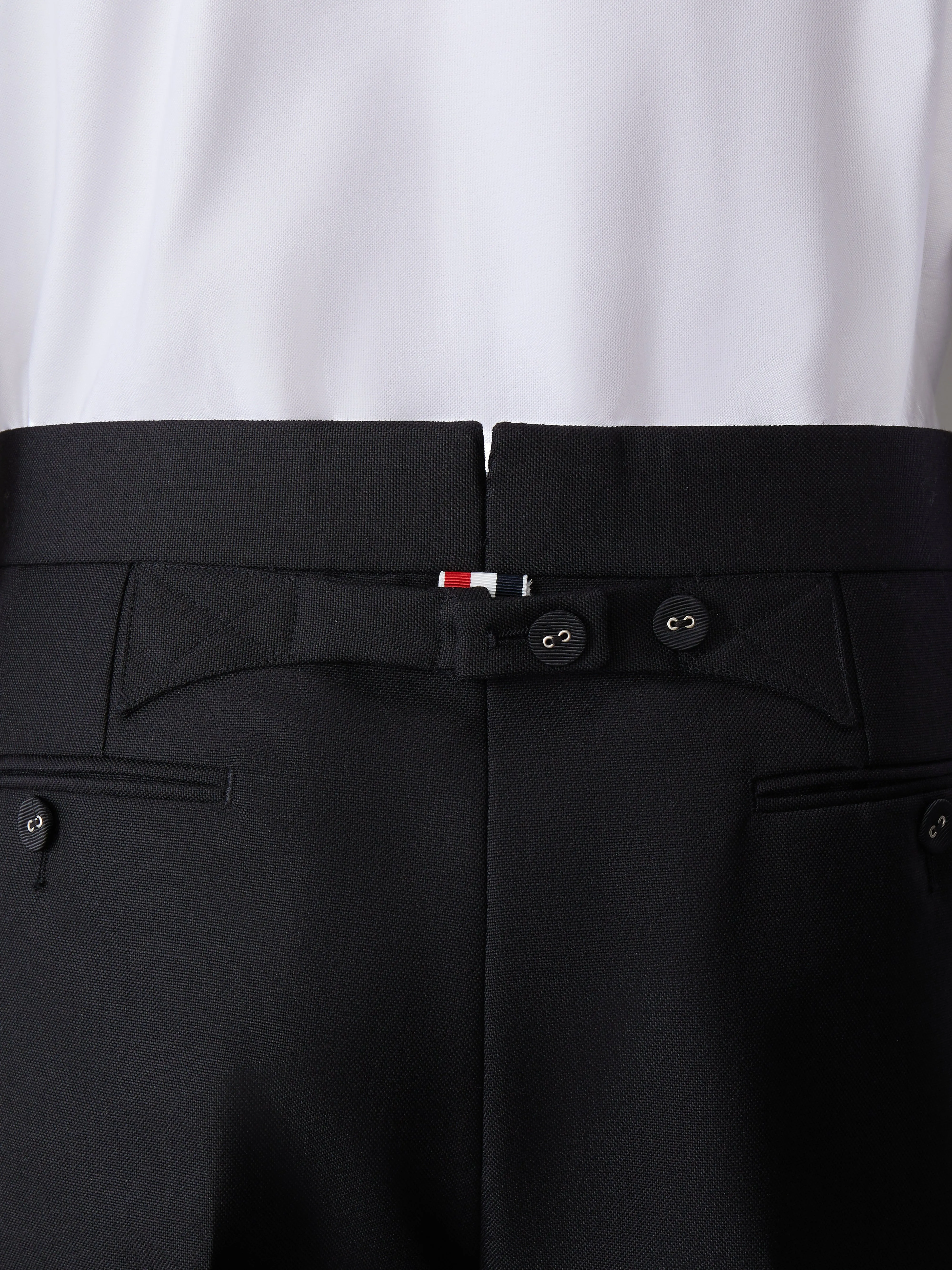 WOOL MOHAIR TROUSER sold by Thom Browne product image thumbnail 4